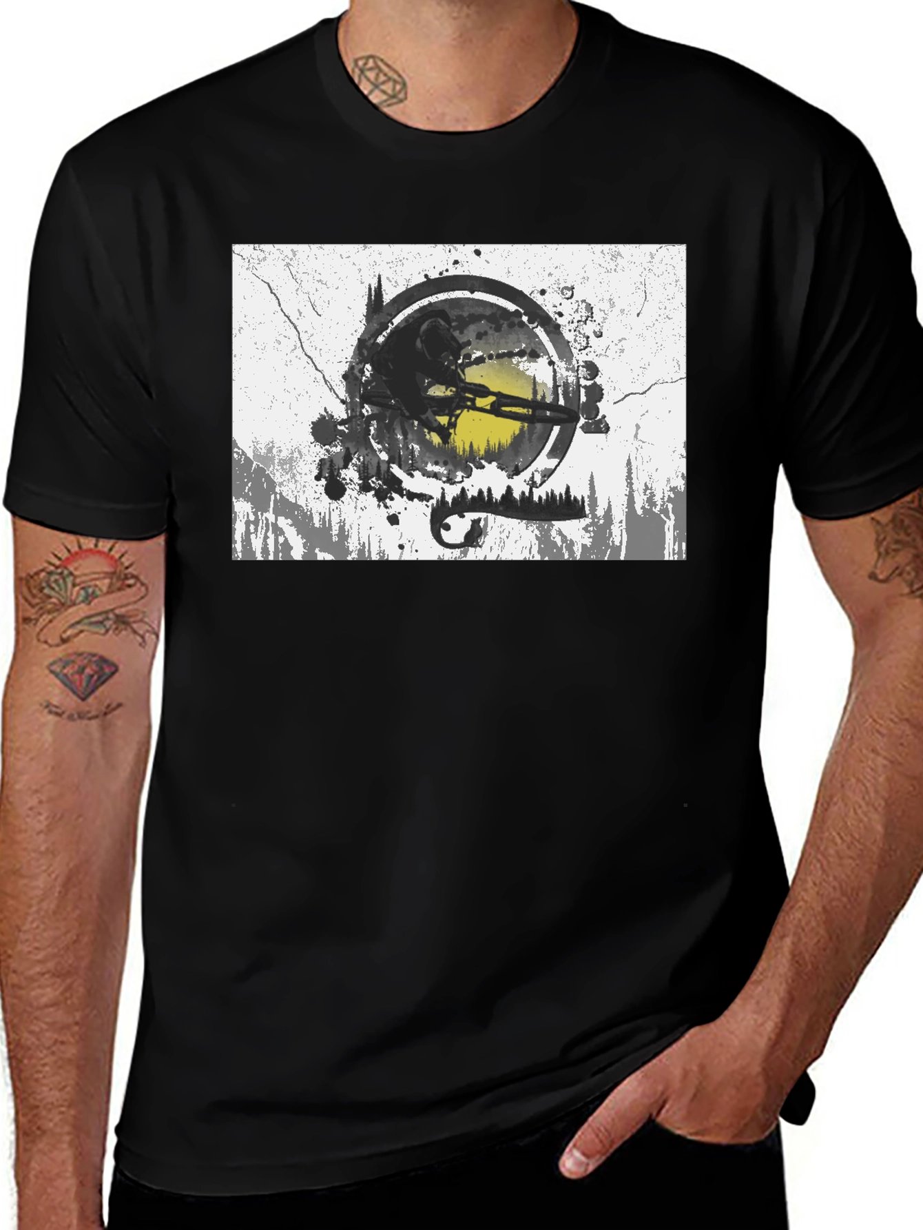 Mountain Biker Graphic T-Shirt - Adventure Ready!