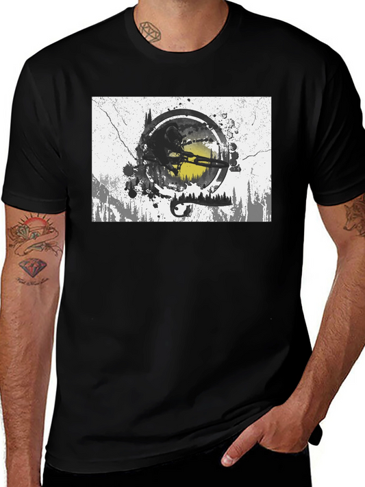 Mountain Biker Graphic T-Shirt - Adventure Ready!