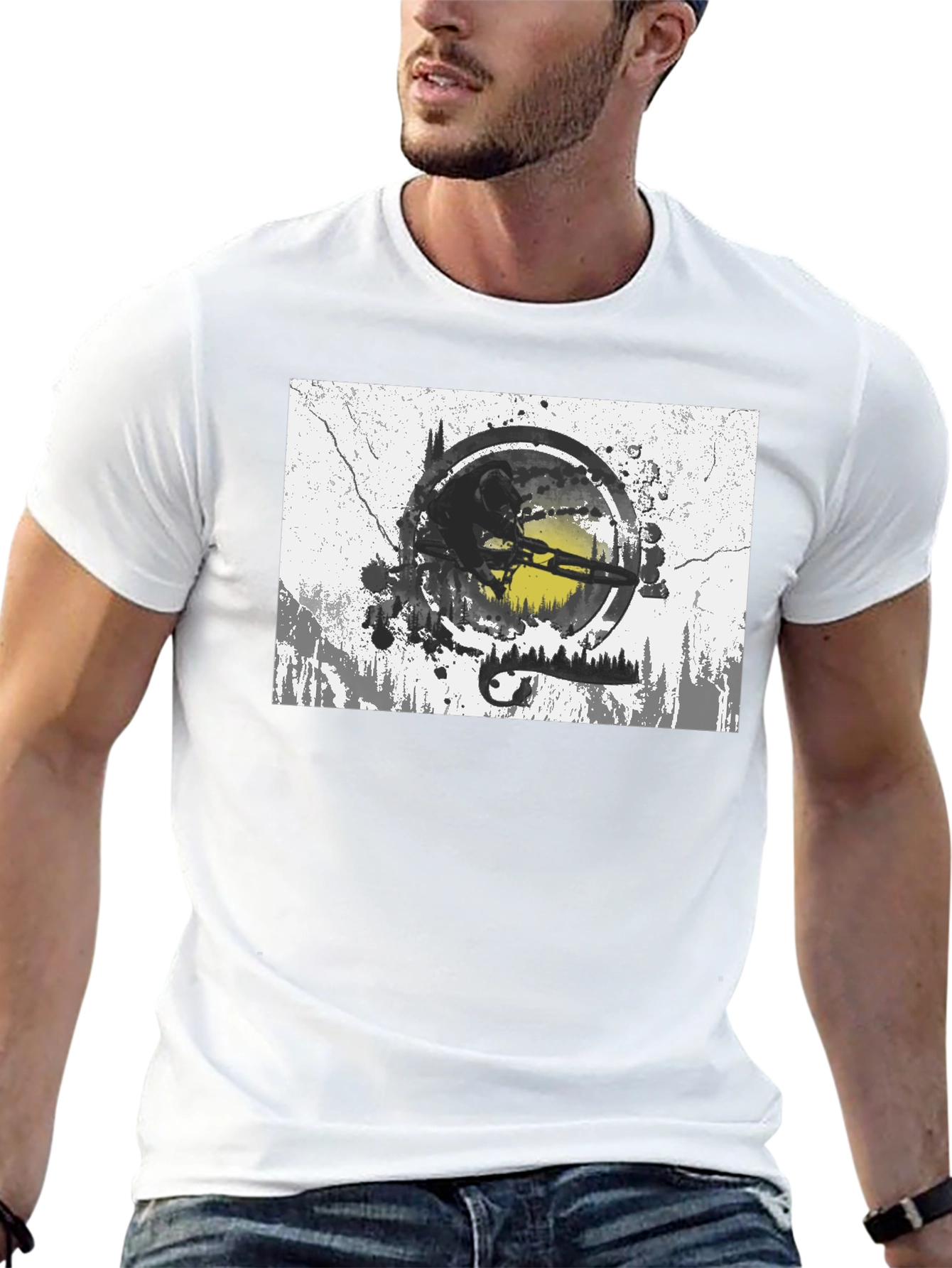 Mountain Biker Graphic T-Shirt - Adventure Ready!