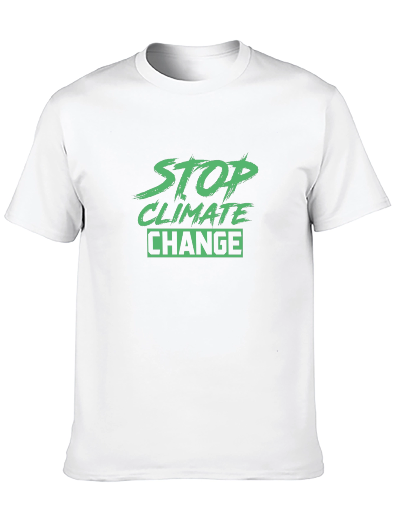Stop Climate Change Black T-Shirt