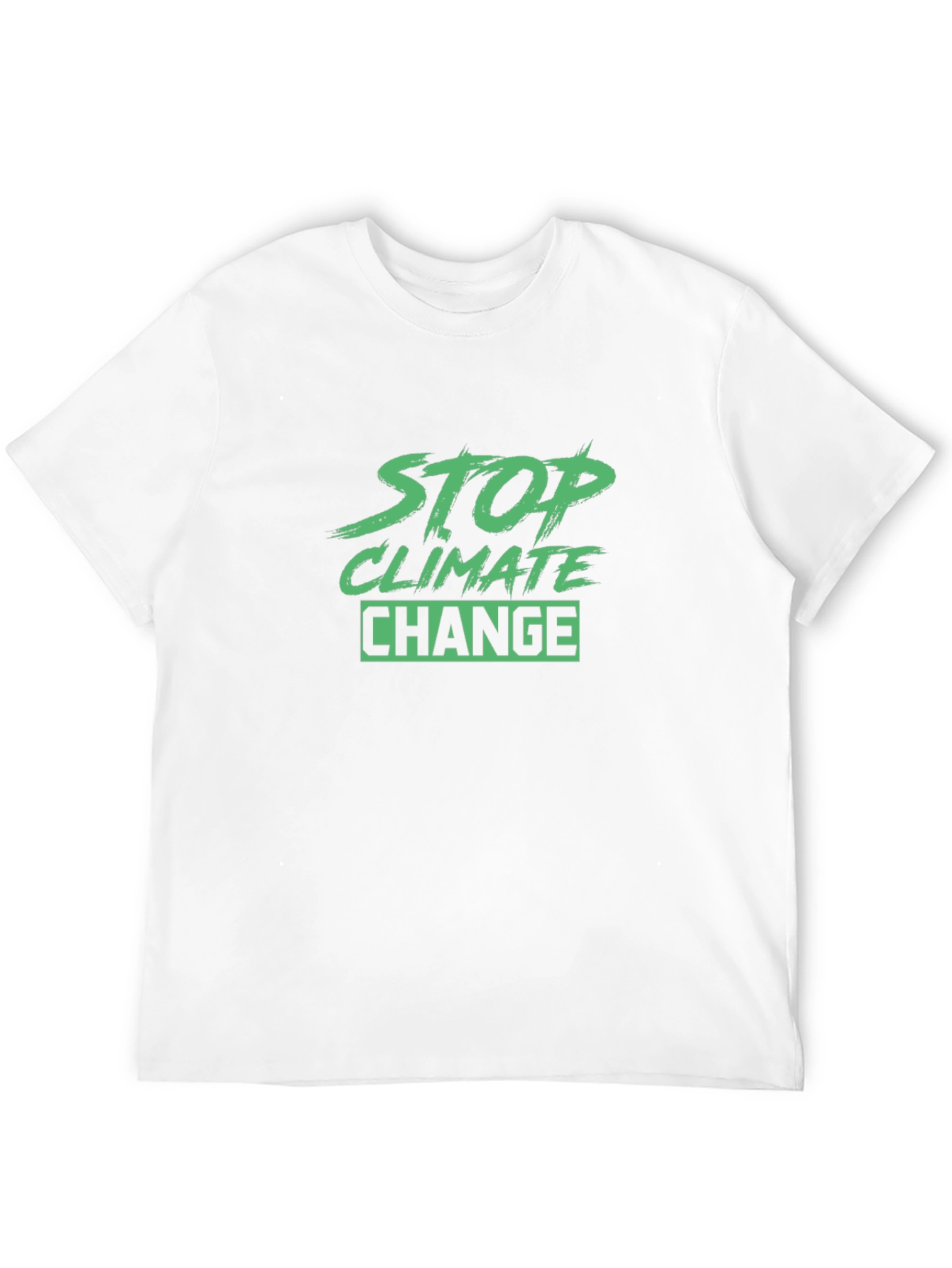 Stop Climate Change Black T-Shirt