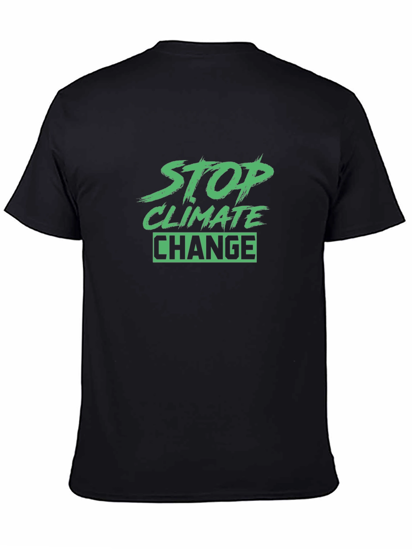 Stop Climate Change Black T-Shirt