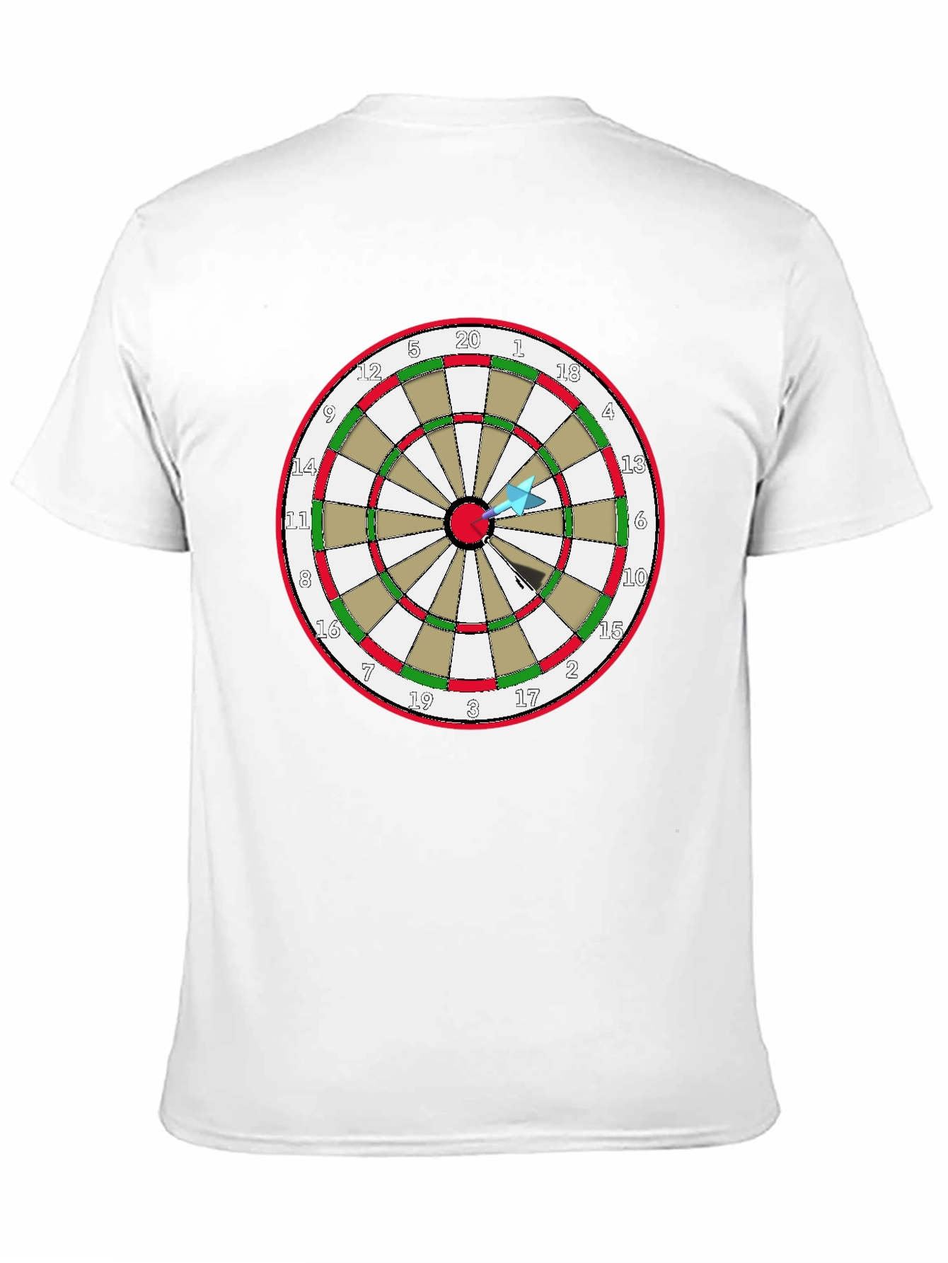 Darts T-Shirt - Bullseye Design Tee