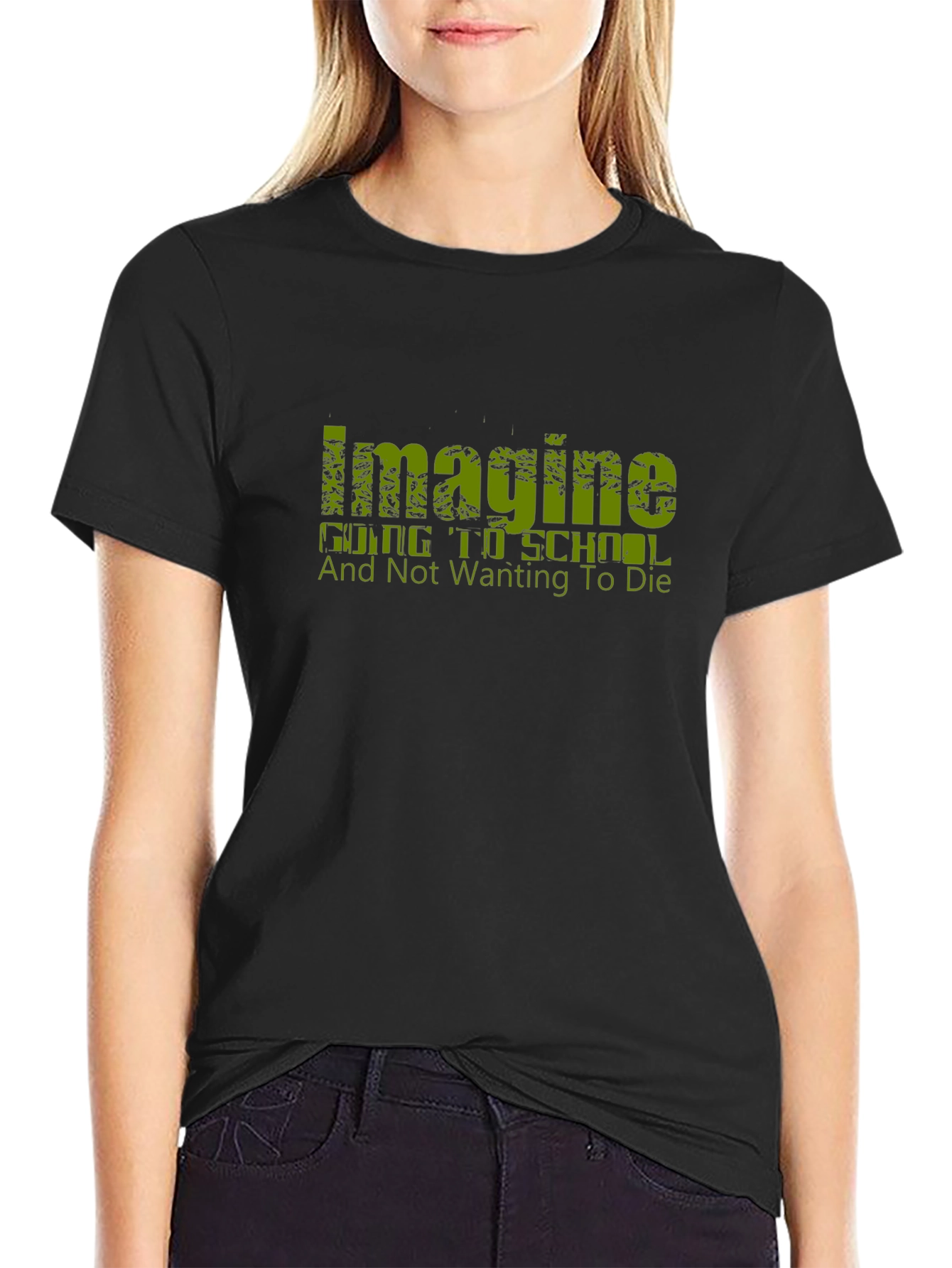 Imagine Going To School Funny T-Shirt