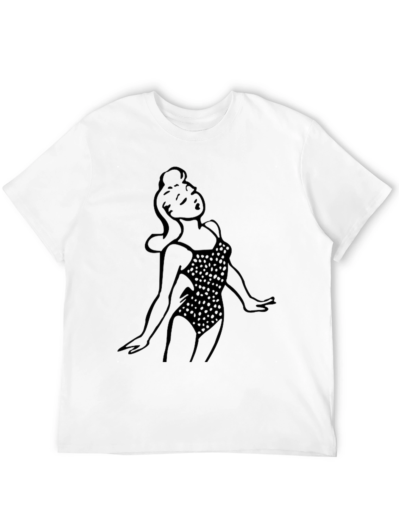 Retro Swimsuit Woman Graphic T-Shirt