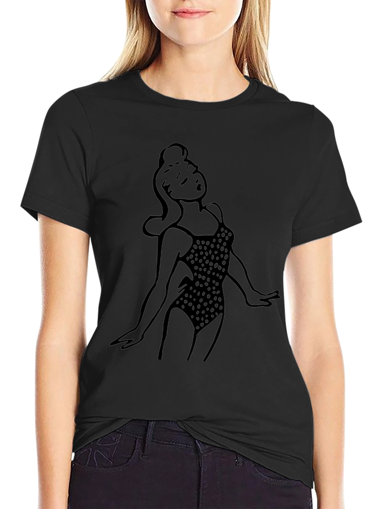 Retro Swimsuit Woman Graphic T-Shirt