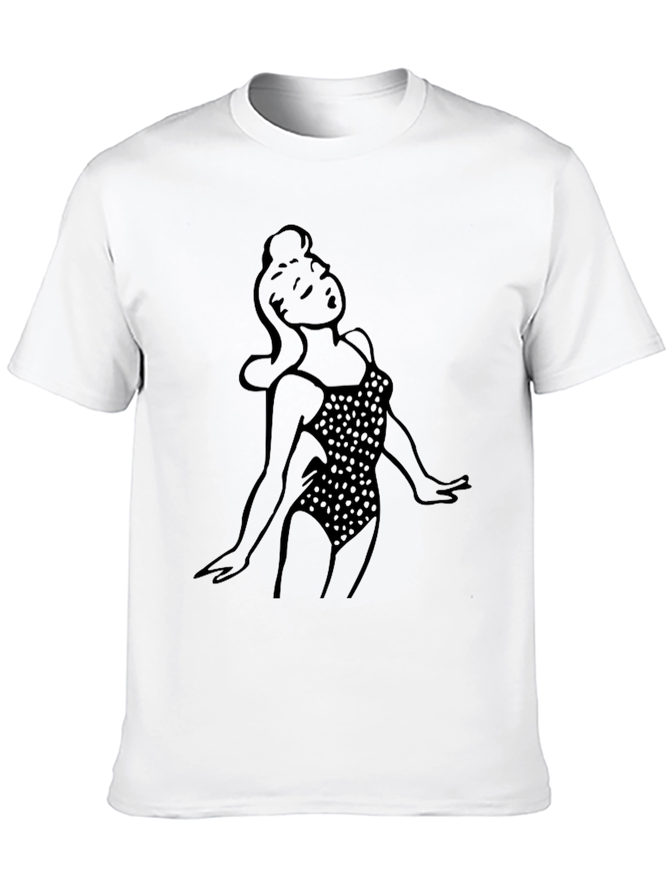 Retro Swimsuit Woman Graphic T-Shirt