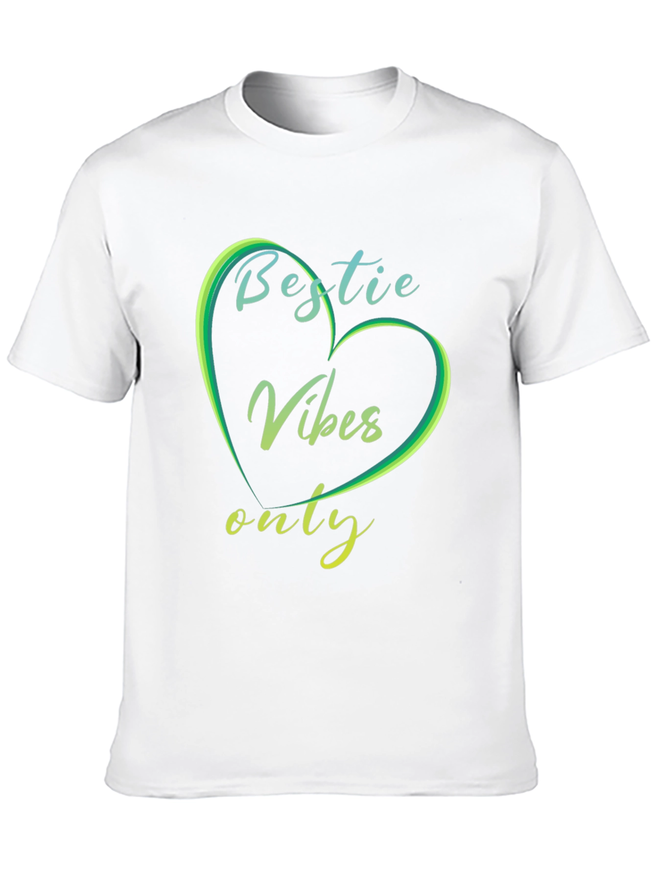 Bestie Vibes Only Graphic Tee - Trendy Casual Shirt