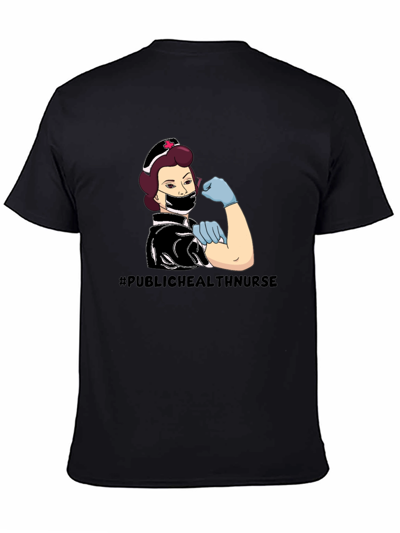 Public Health Nurse T-Shirt - Black
