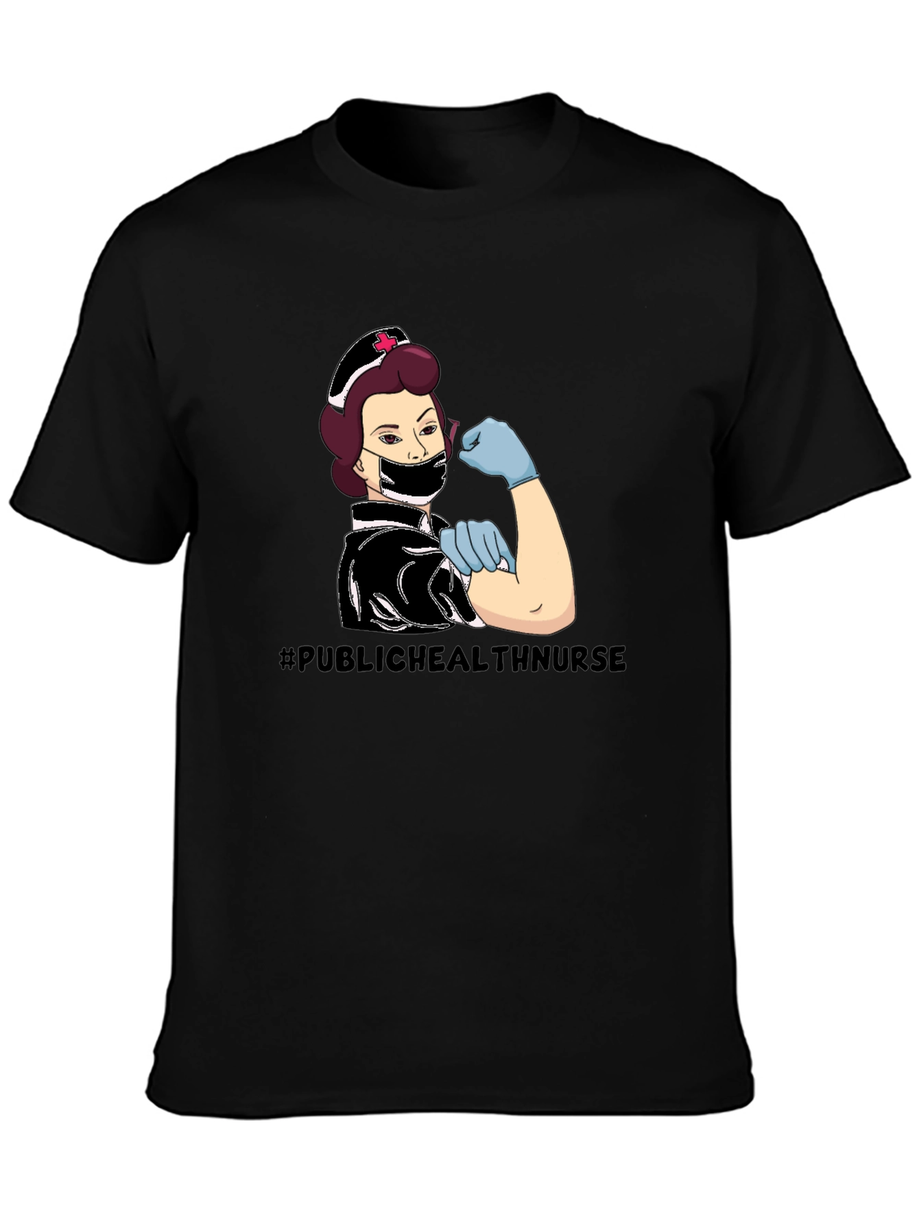Public Health Nurse T-Shirt - Black