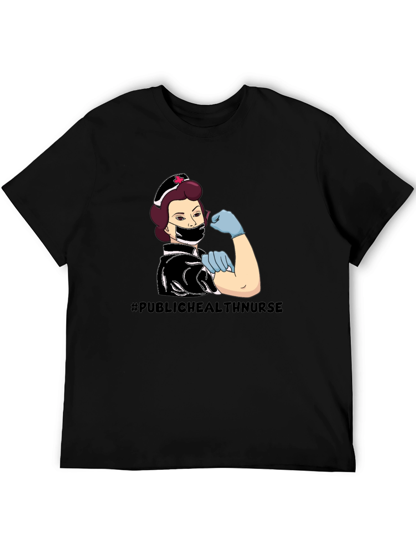 Public Health Nurse T-Shirt - Black