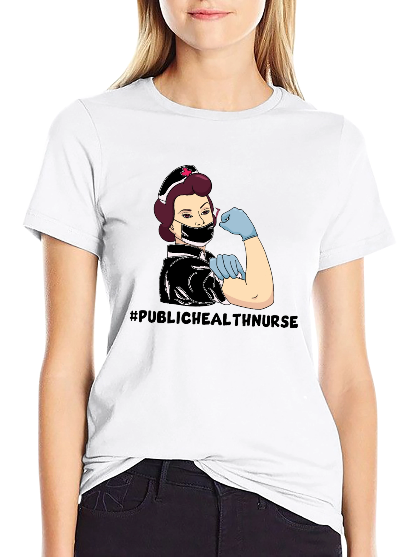 Public Health Nurse T-Shirt - Black