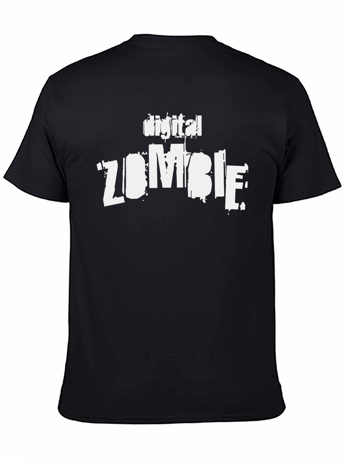 Digital Zombie Black Graphic Tee