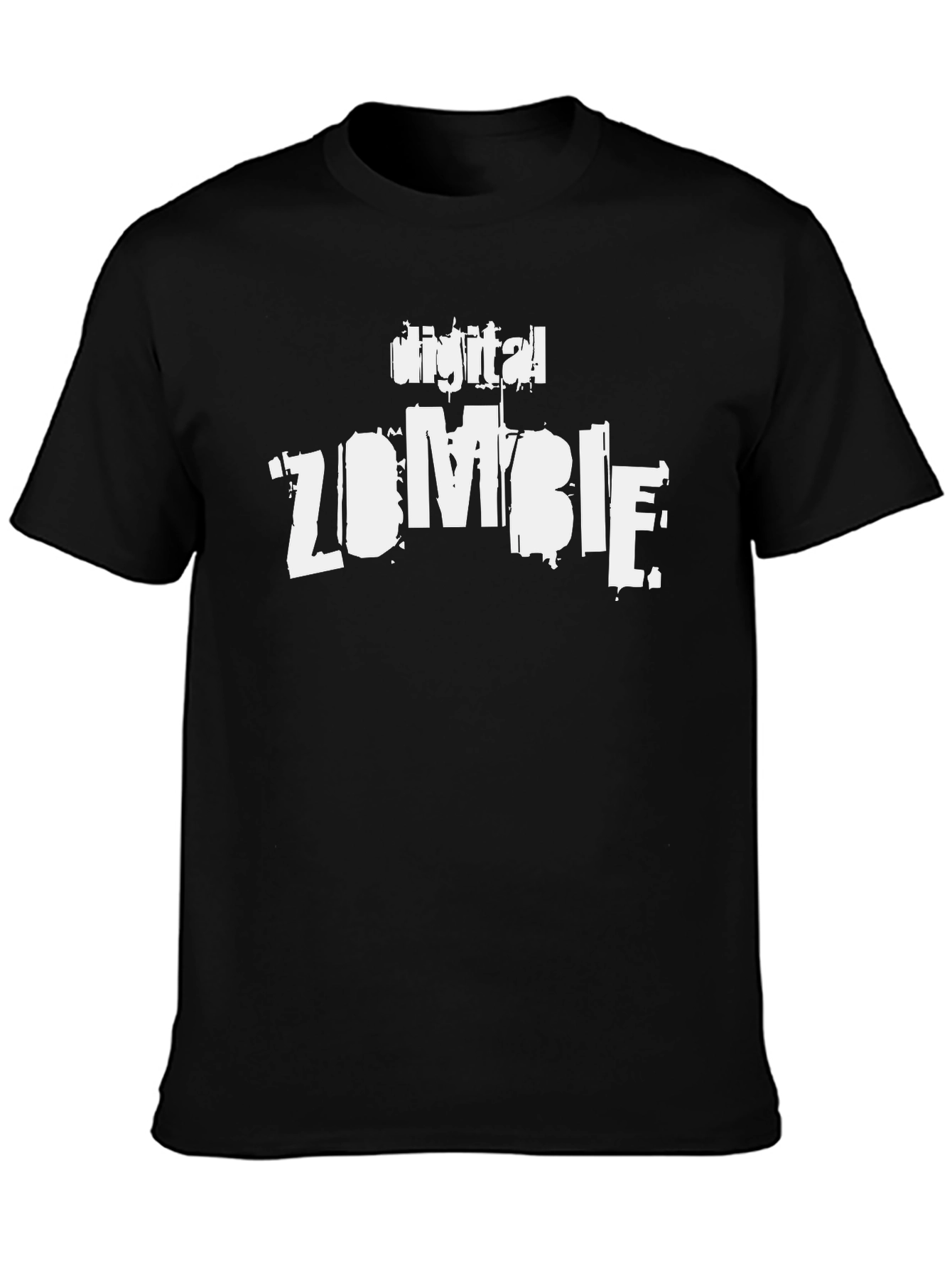 Digital Zombie Black Graphic Tee