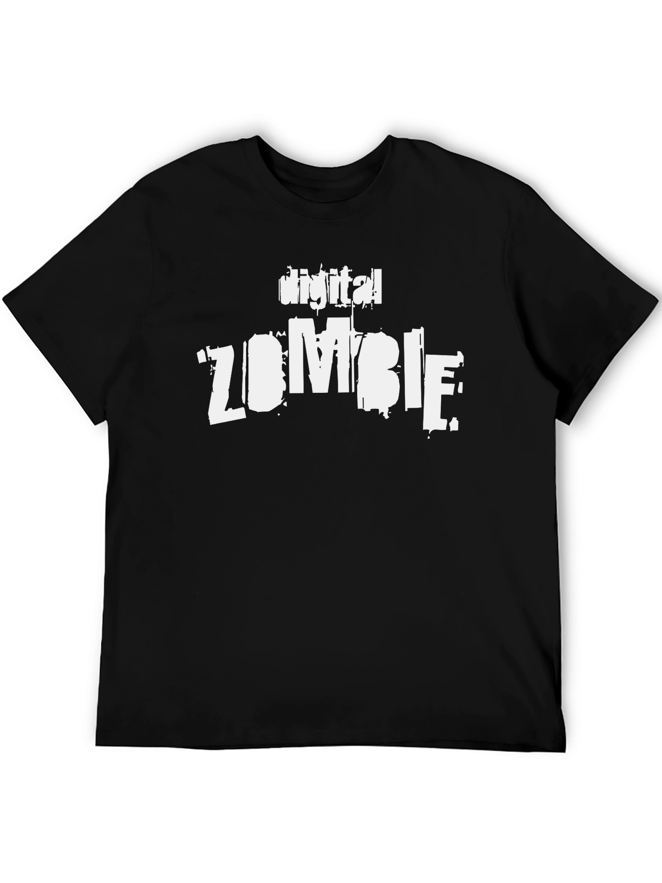 Digital Zombie Black Graphic Tee