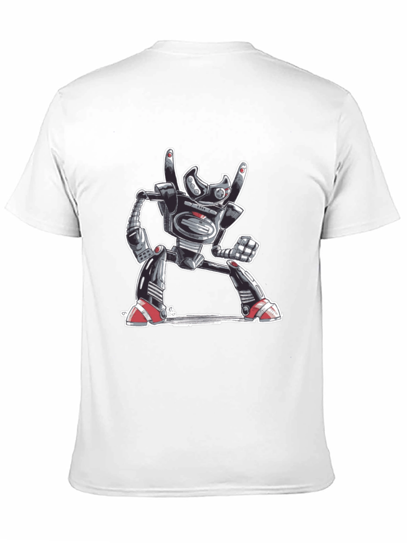 Robot Rock On T-Shirt - Cool Graphic Tee
