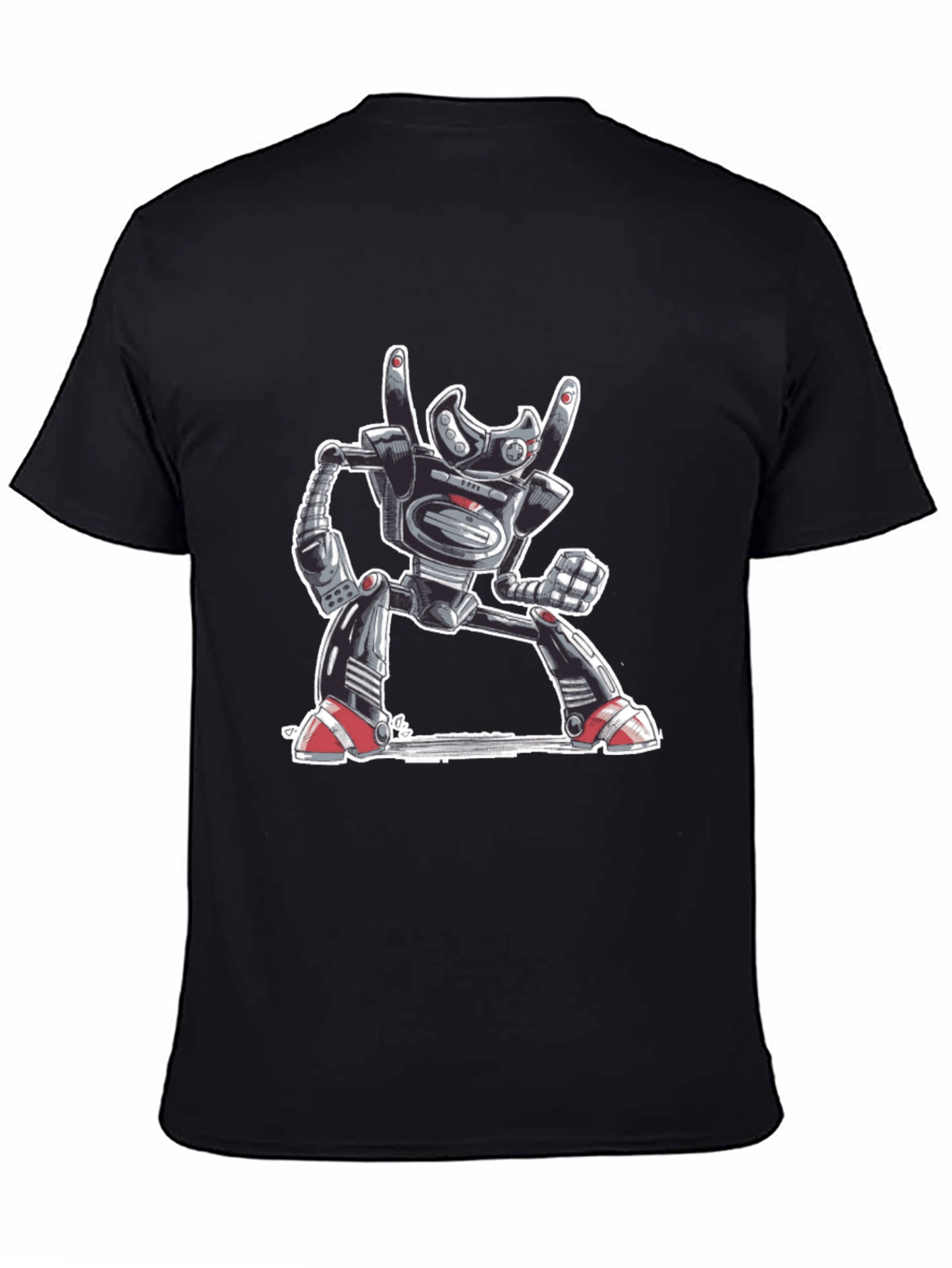 Robot Rock On T-Shirt - Cool Graphic Tee