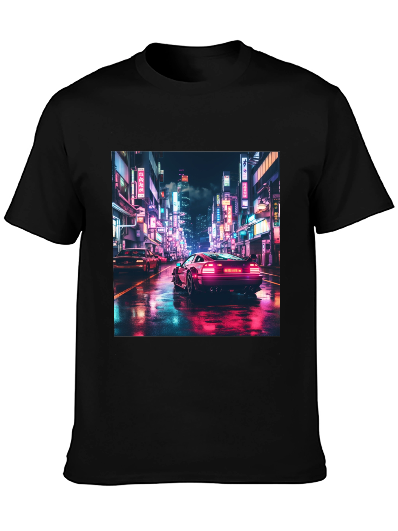 Retro City Drive Black T-Shirt