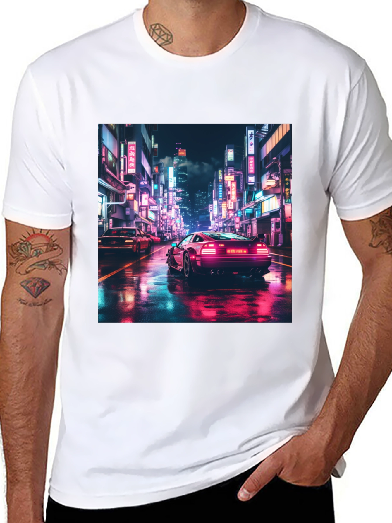 Retro City Drive Black T-Shirt