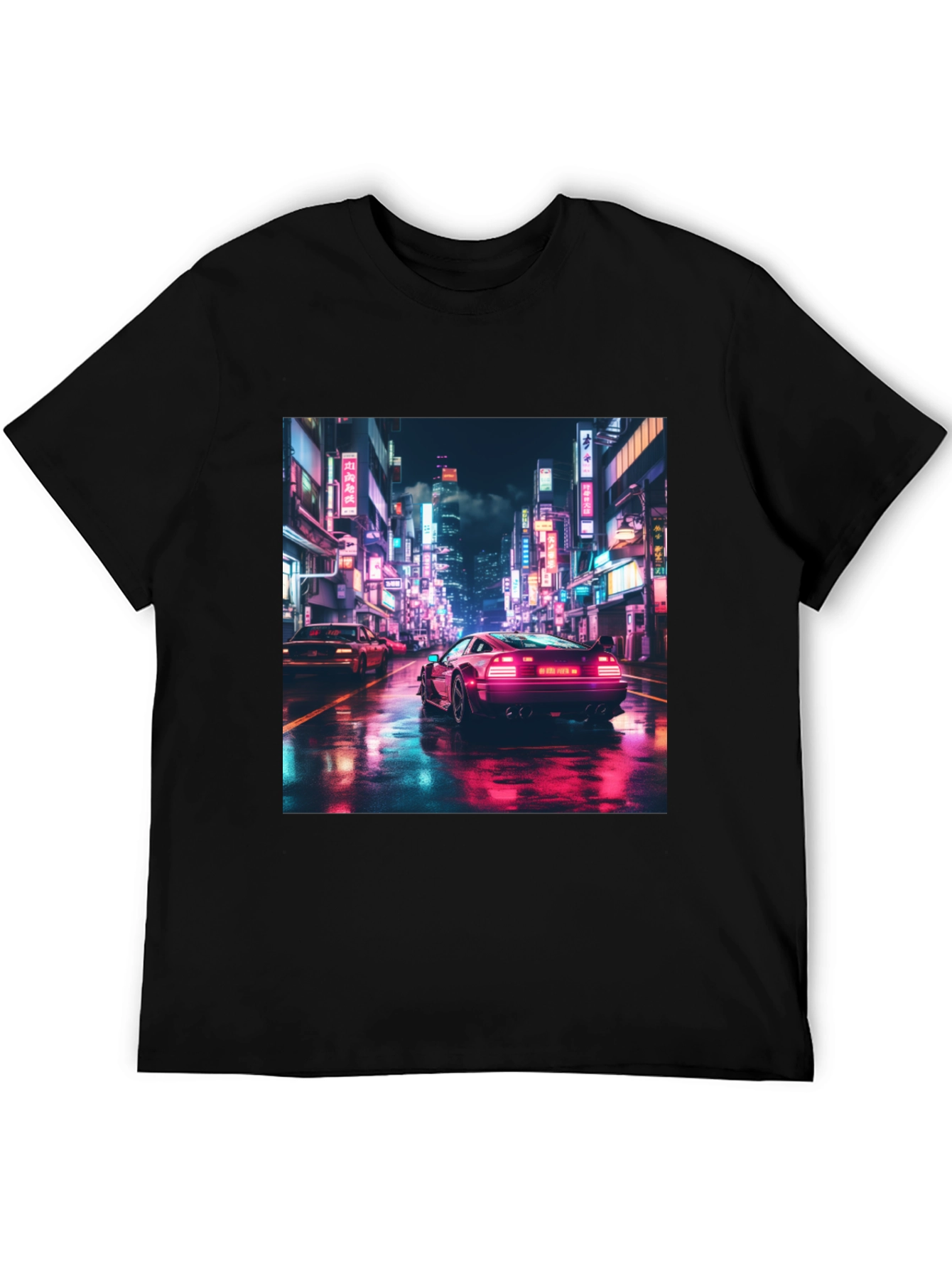 Retro City Drive Black T-Shirt