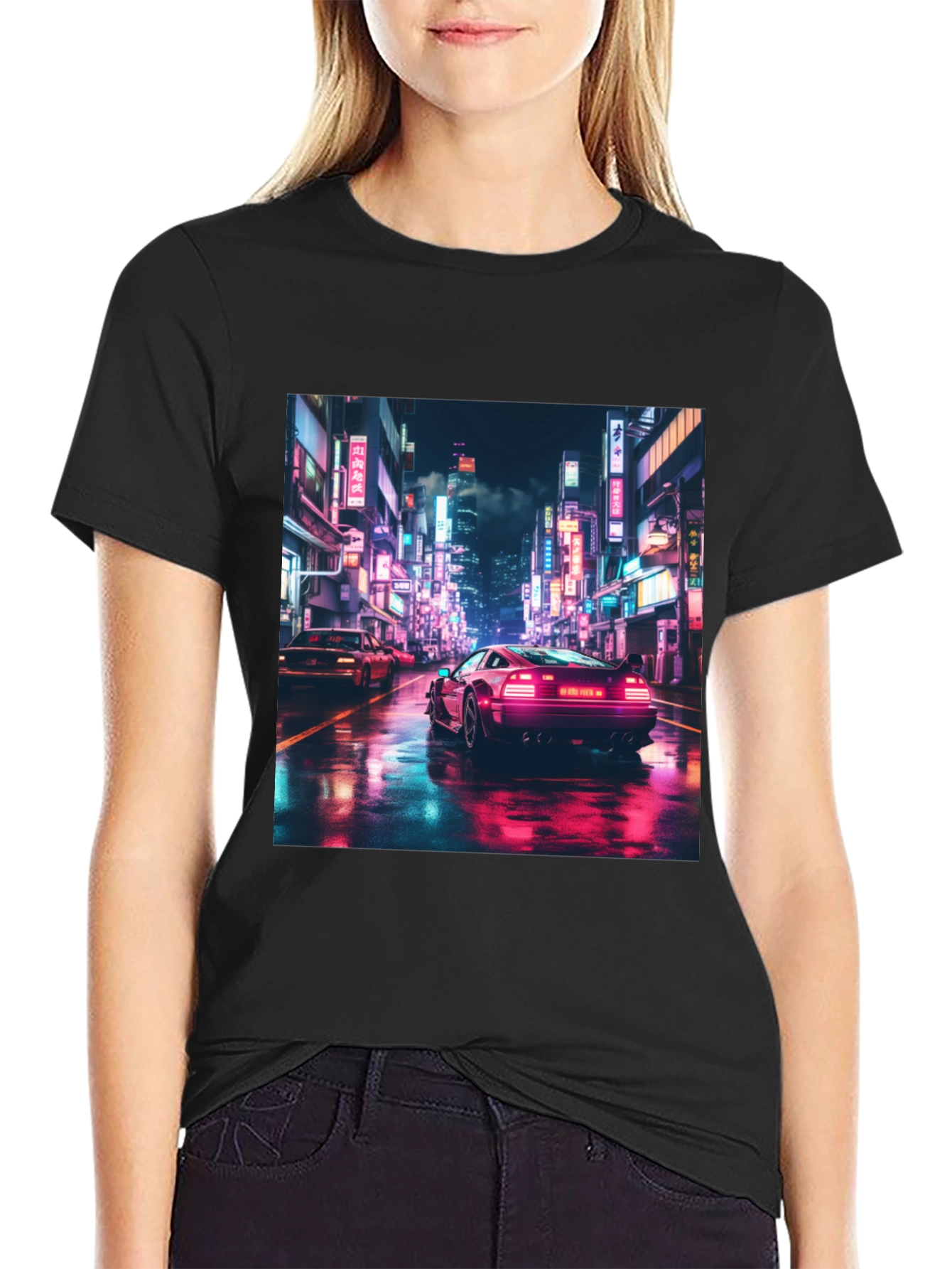 Retro City Drive Black T-Shirt