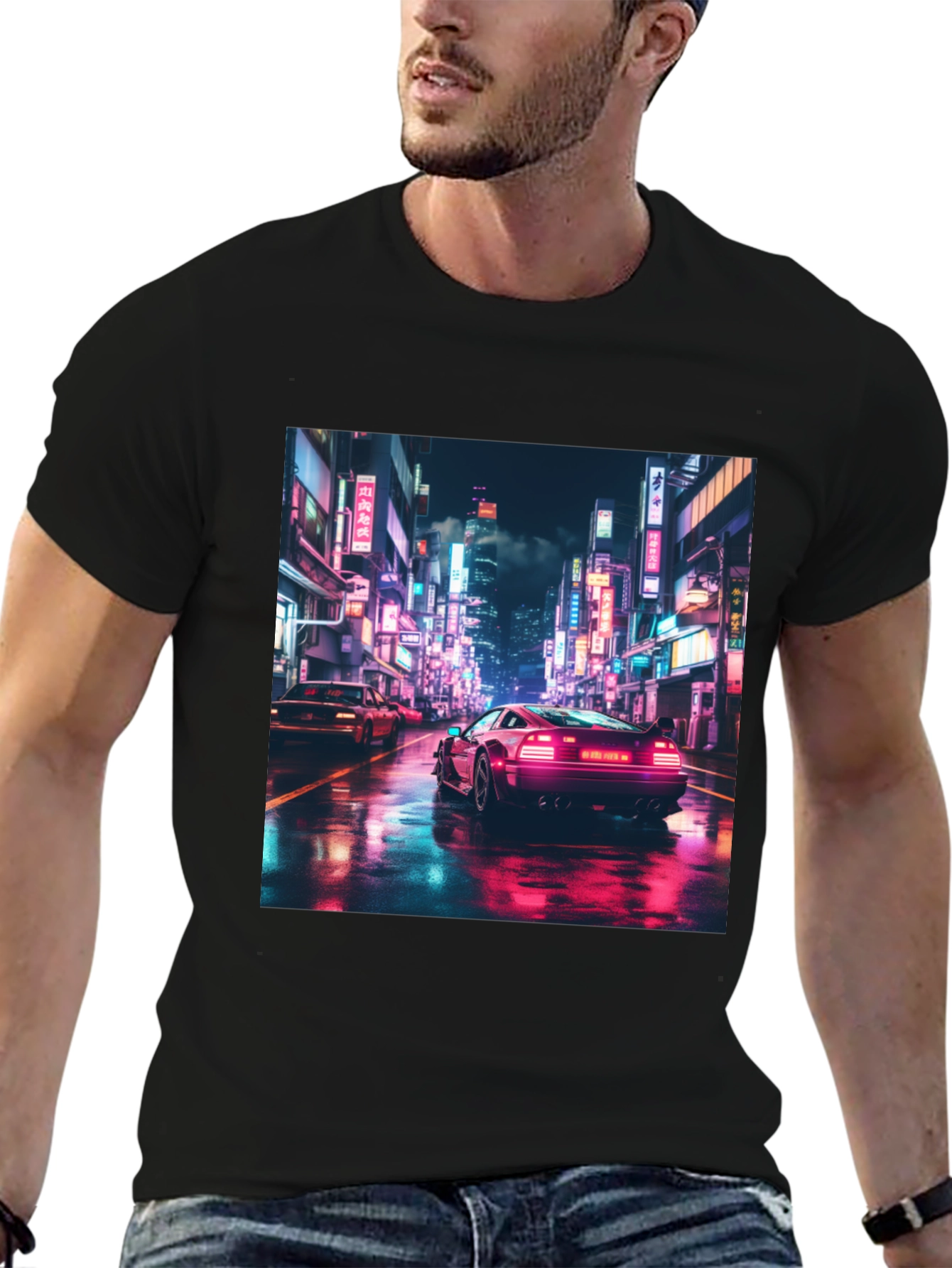 Retro City Drive Black T-Shirt