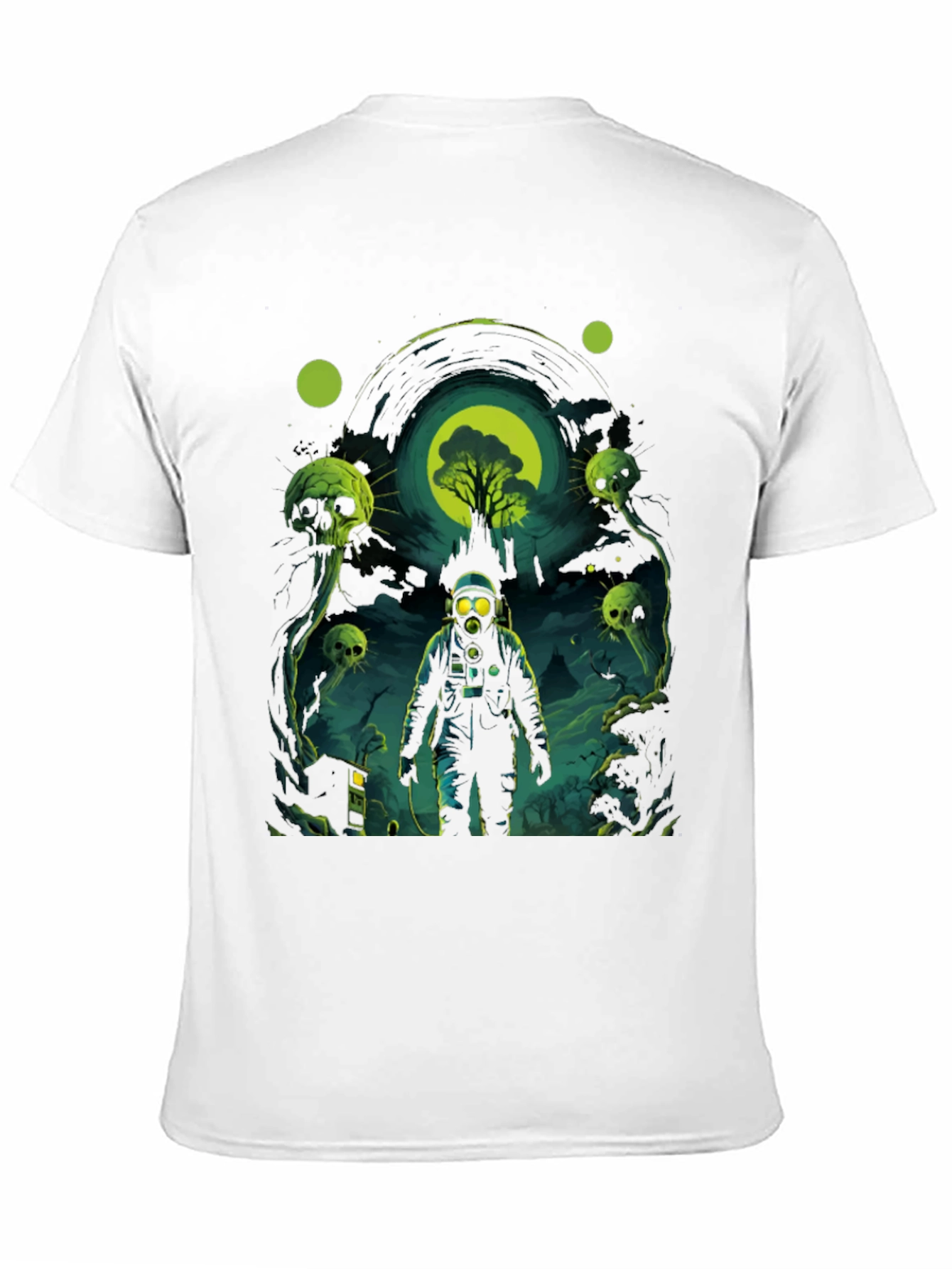 Astronaut Gas Mask Graphic Tee - Black
