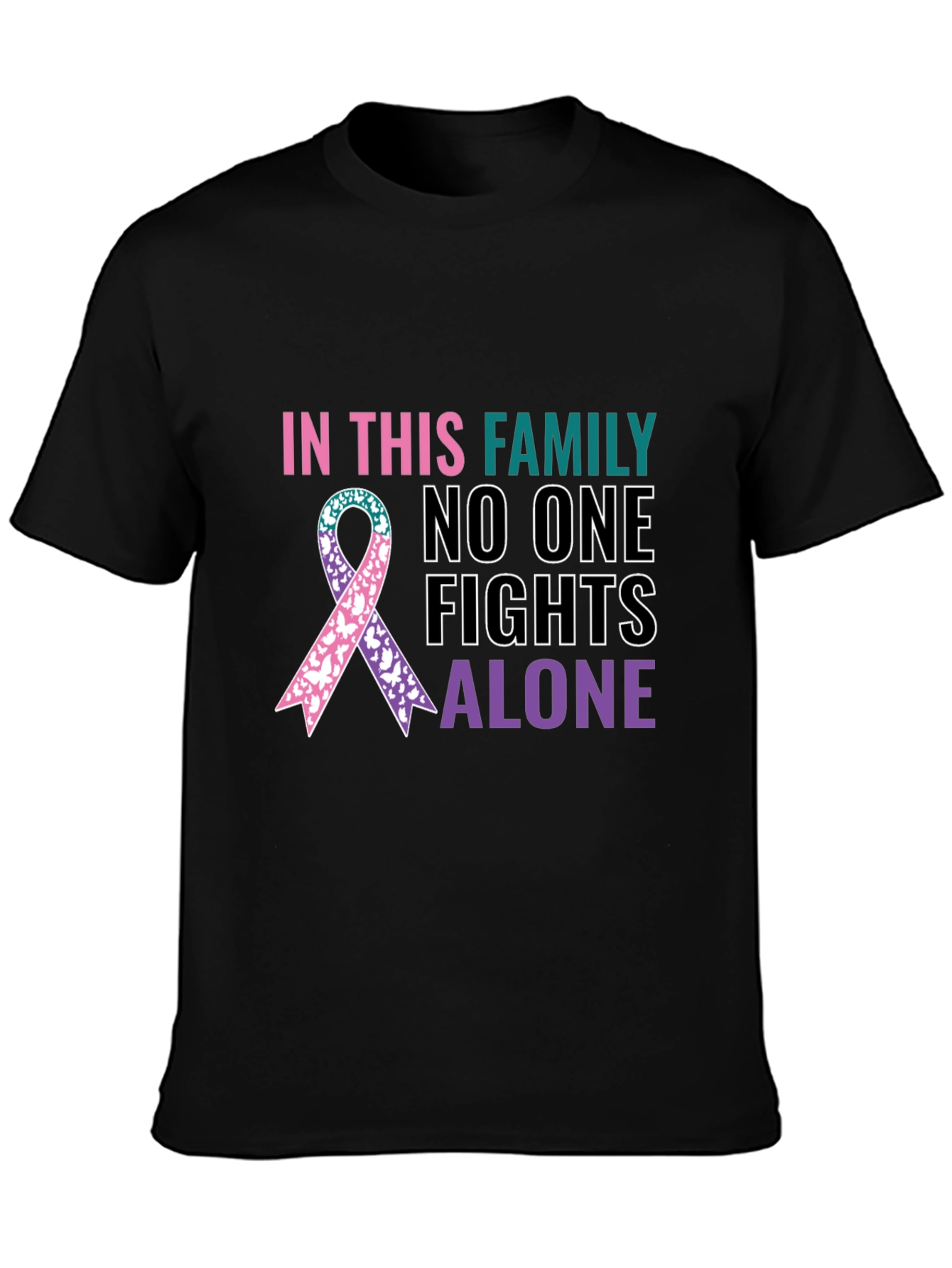 In This Family No One Fights Alone Graphic Tee