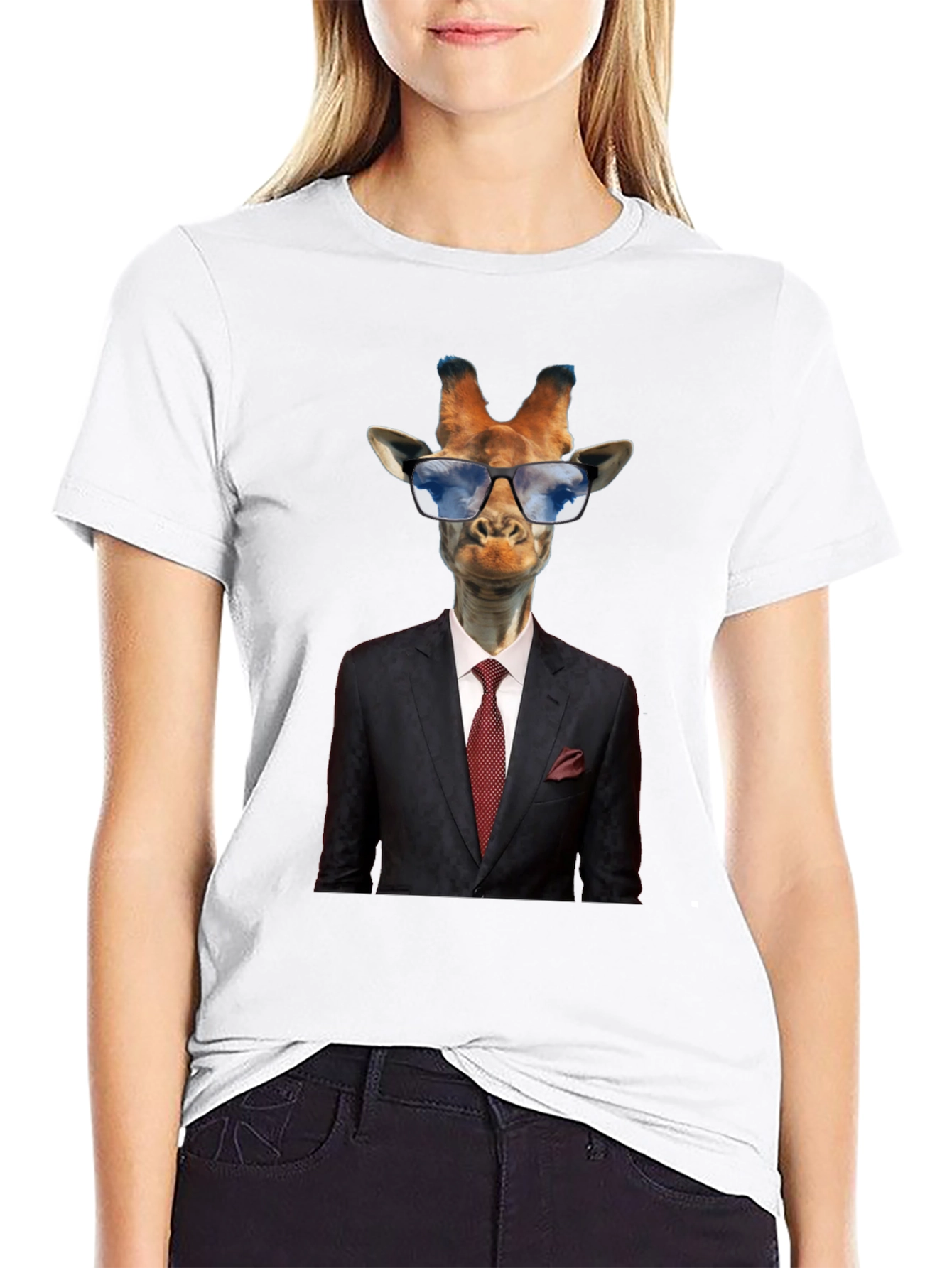 Giraffe Suit T-Shirt - Cool Animal Graphic Tee