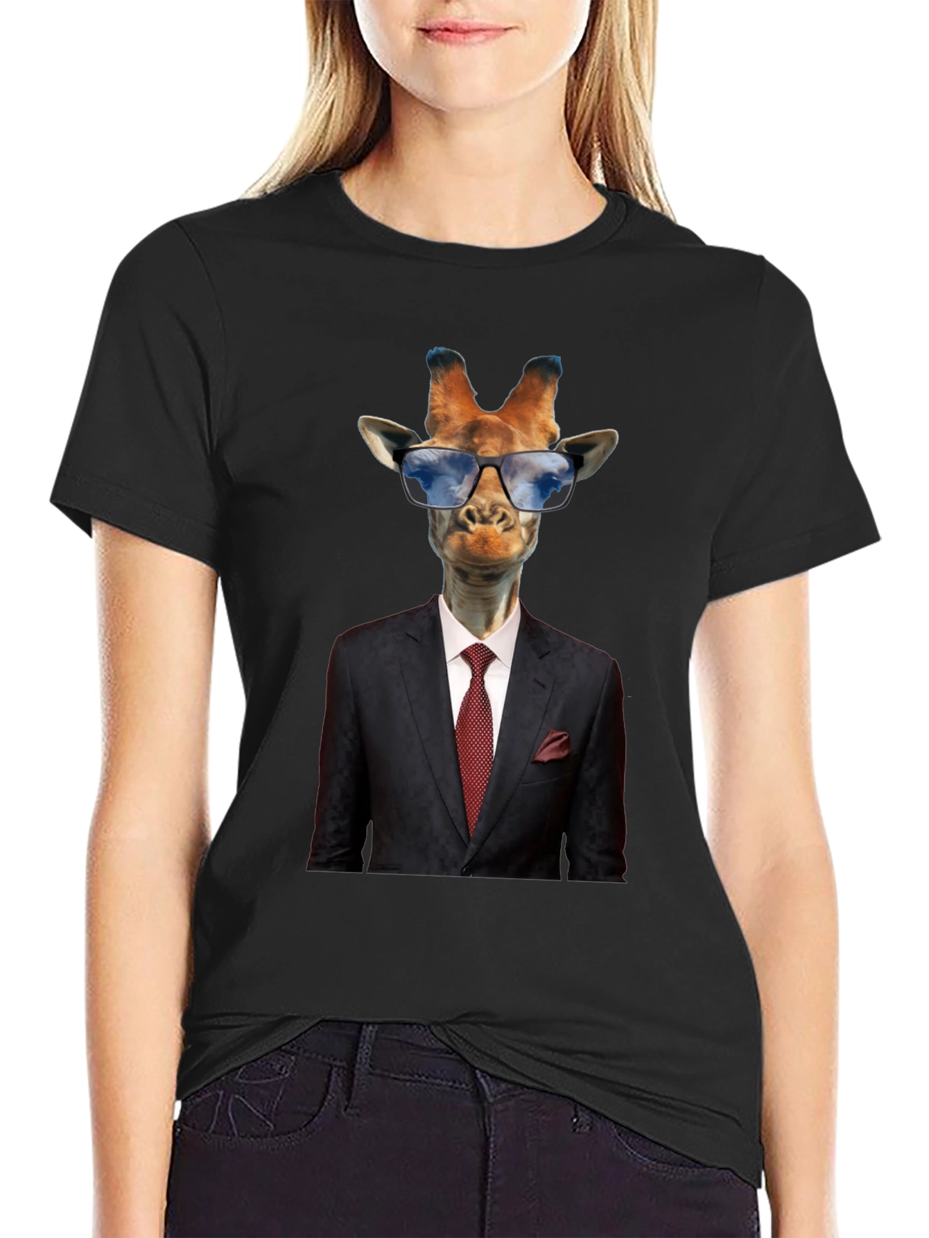 Giraffe Suit T-Shirt - Cool Animal Graphic Tee