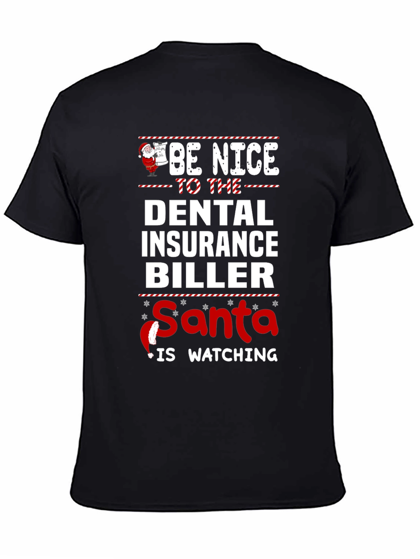 Funny Christmas Dental Insurance Biller T-Shirt