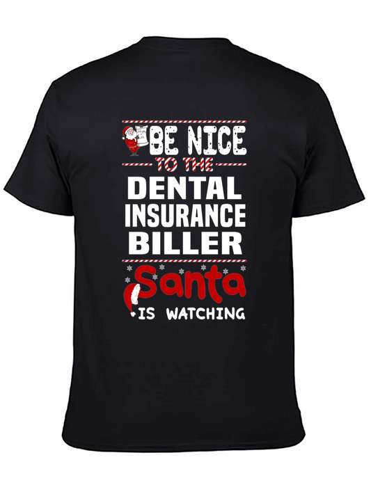Funny Christmas Dental Insurance Biller T-Shirt