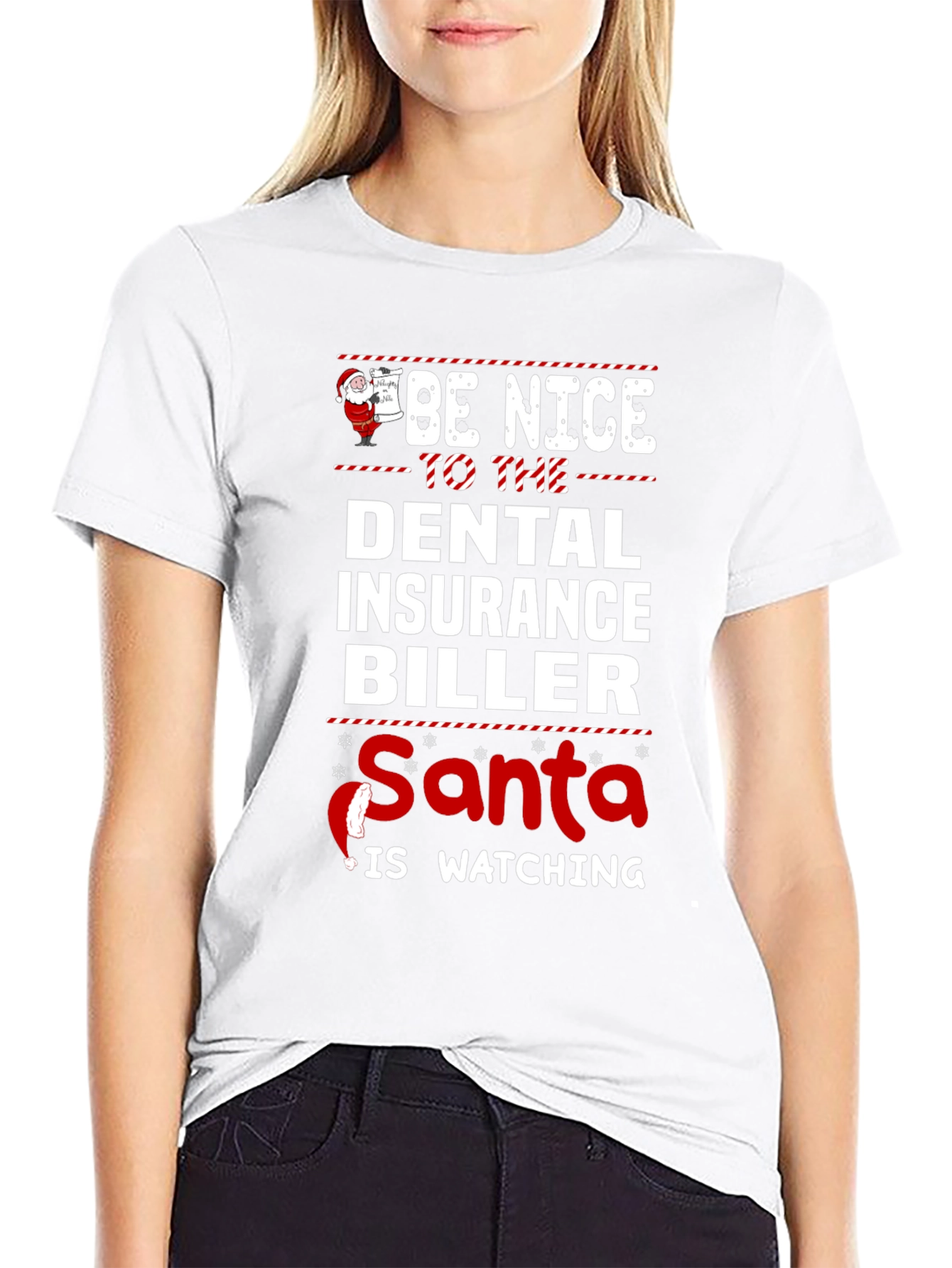 Funny Christmas Dental Insurance Biller T-Shirt