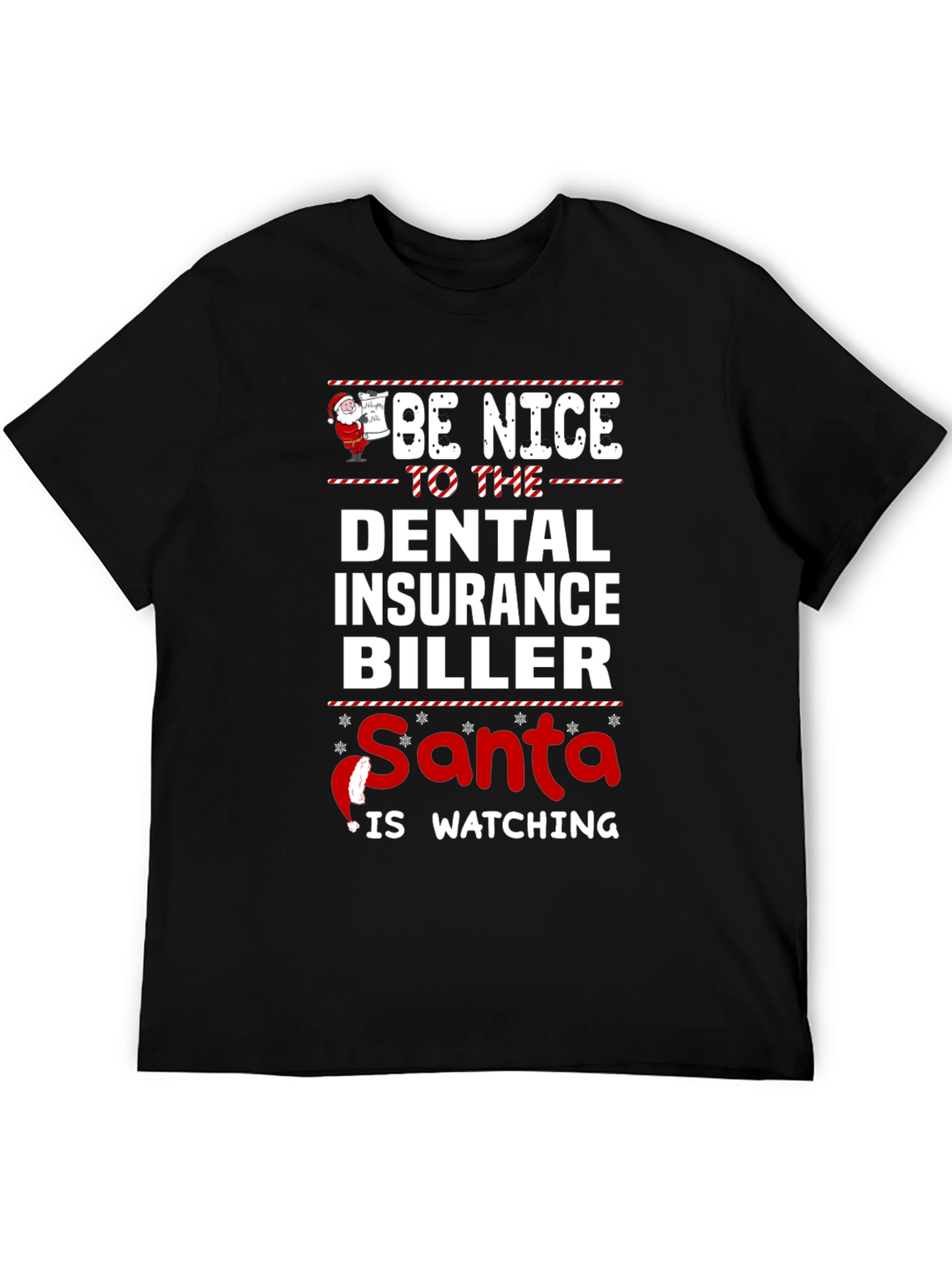 Funny Christmas Dental Insurance Biller T-Shirt
