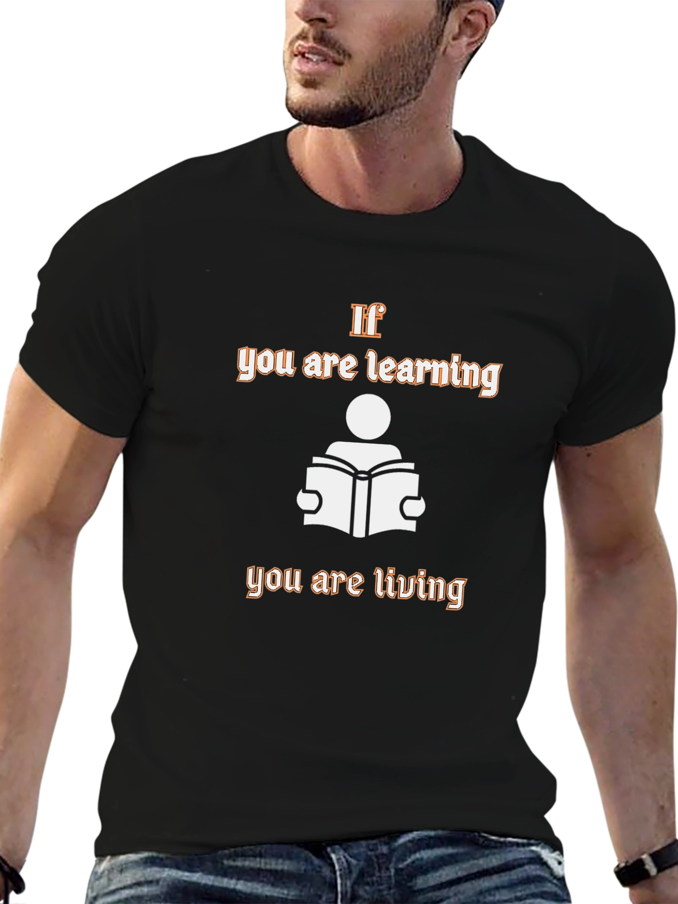 Learning Is Living Graphic T-Shirt