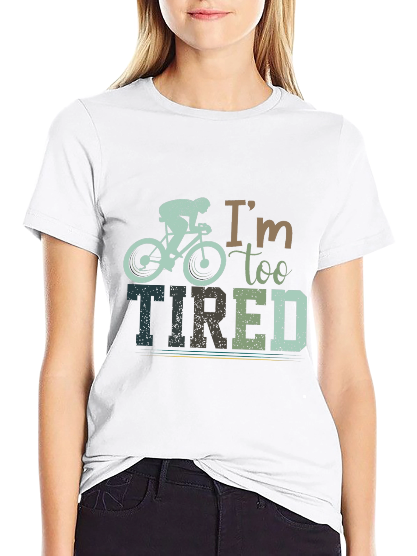 Im Too Tired Cycling Graphic T-Shirt