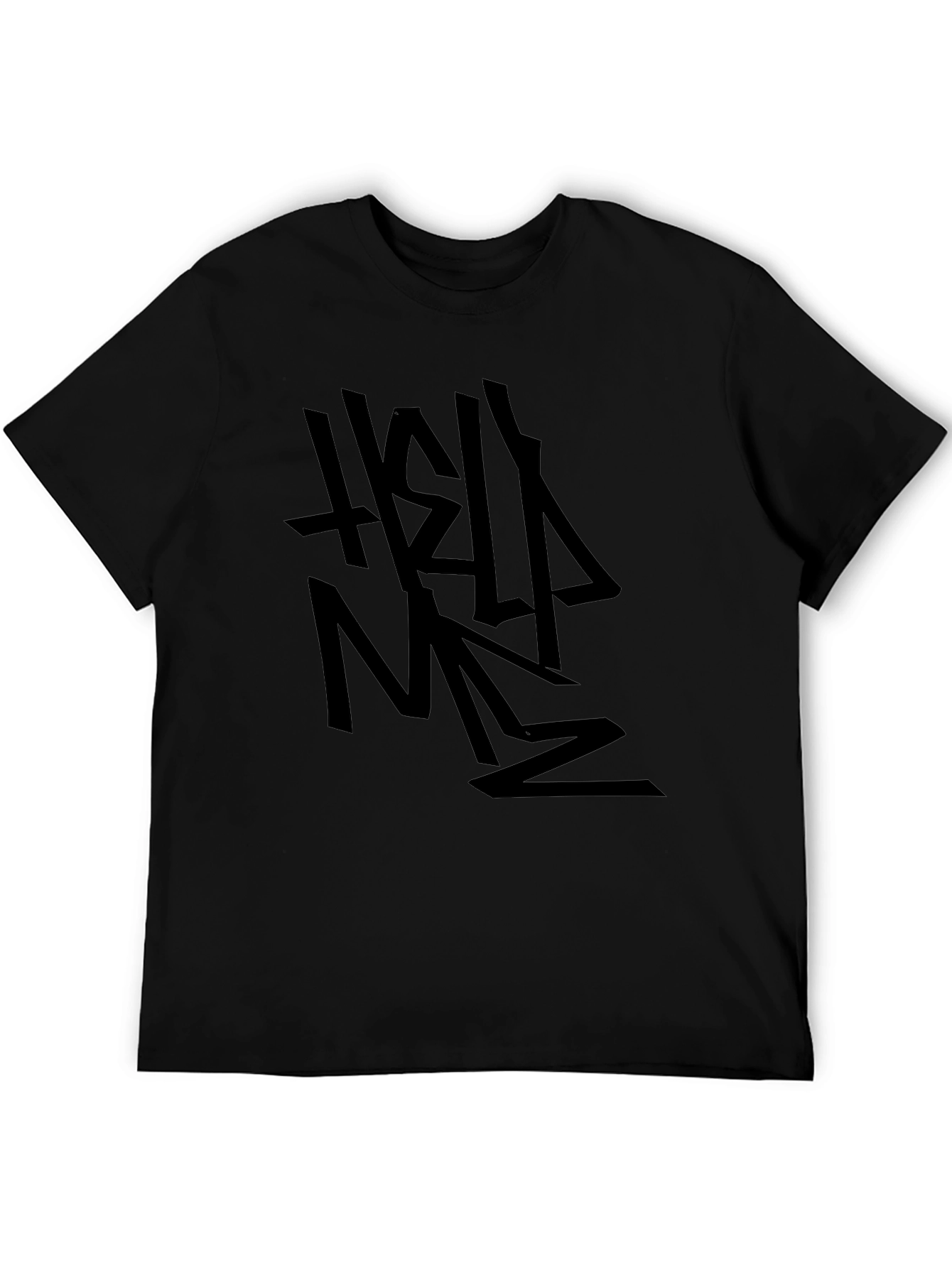 Edgy Help Me Graphic Black T-Shirt