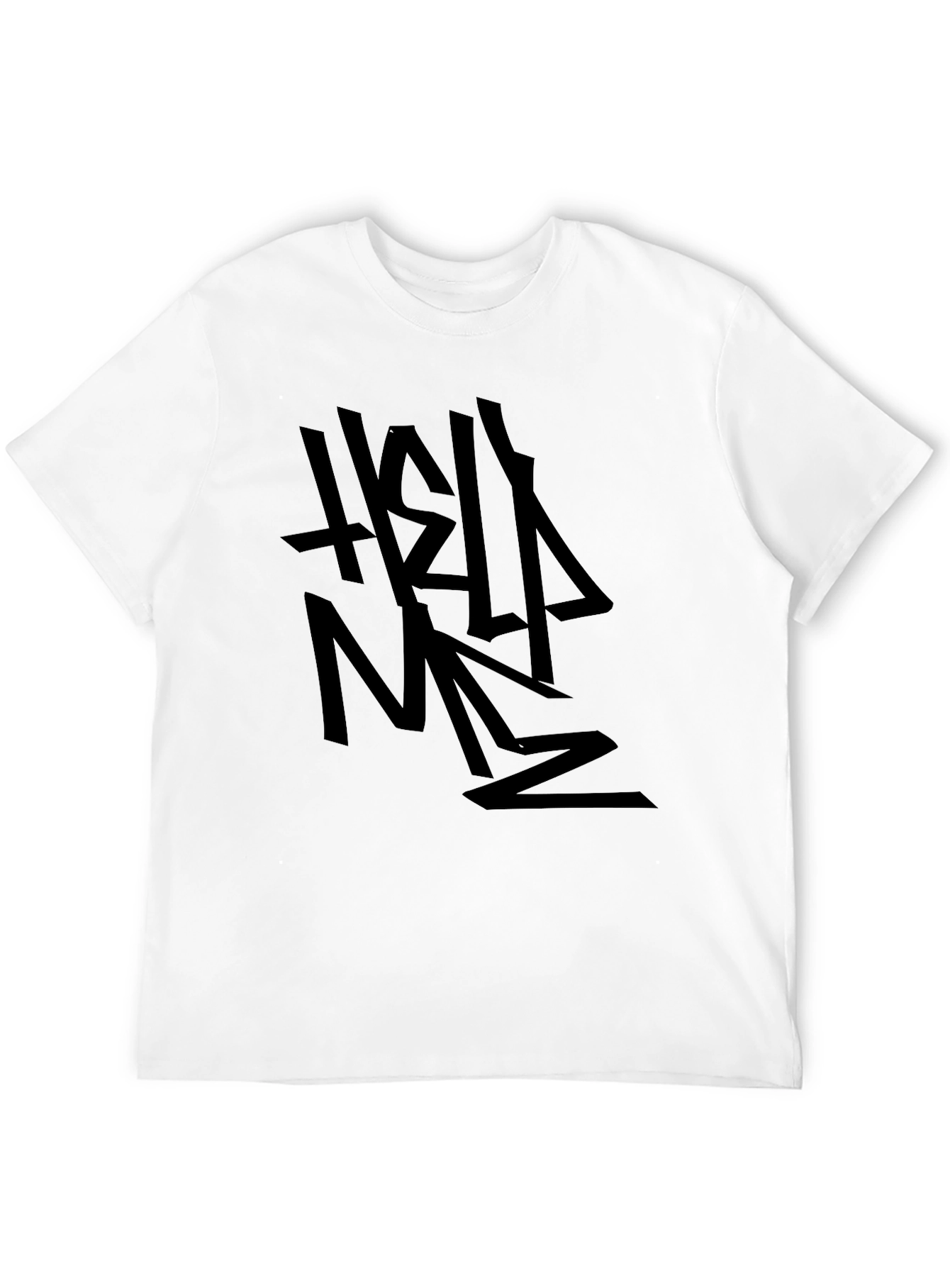 Edgy Help Me Graphic Black T-Shirt