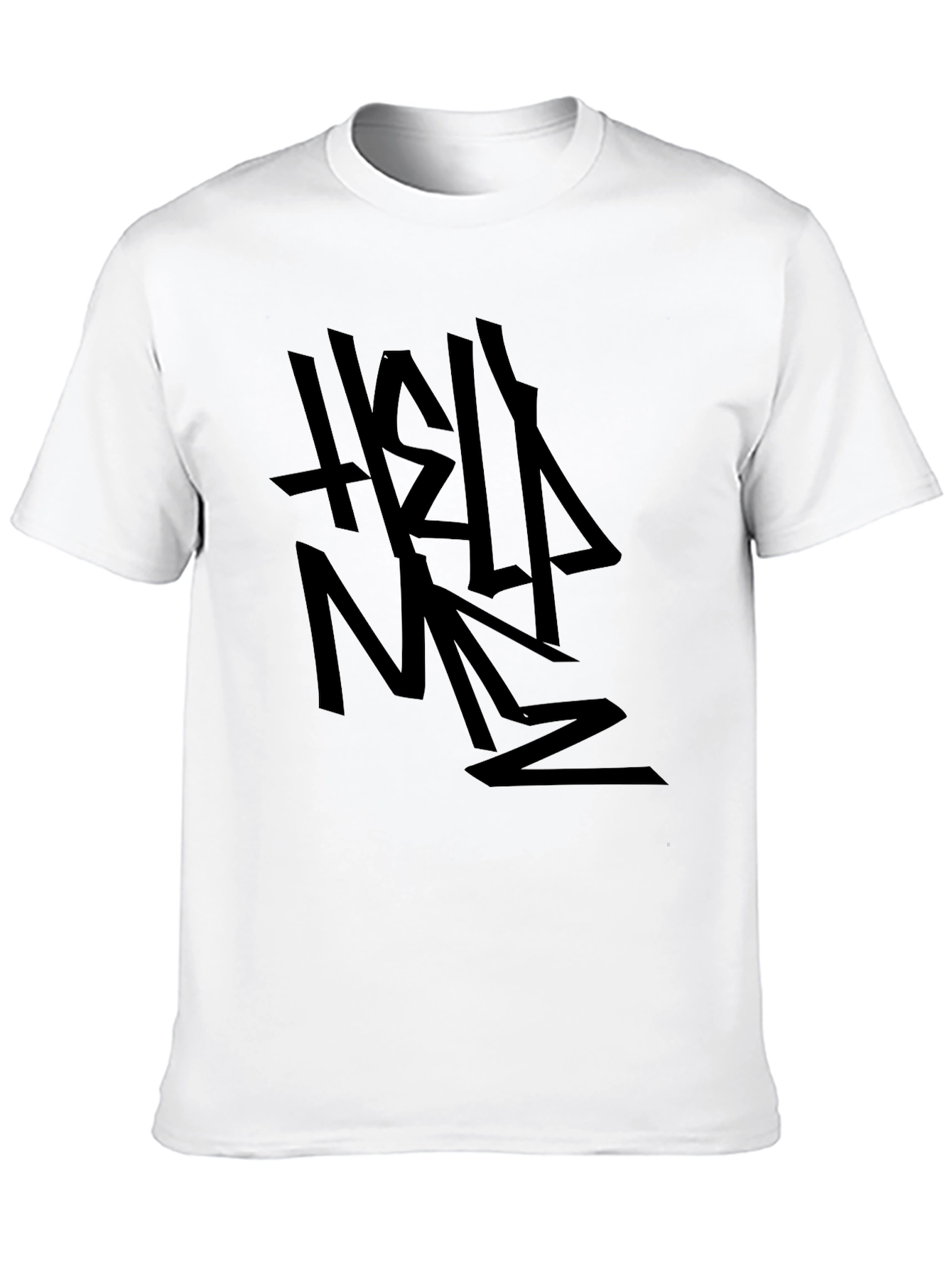 Edgy Help Me Graphic Black T-Shirt
