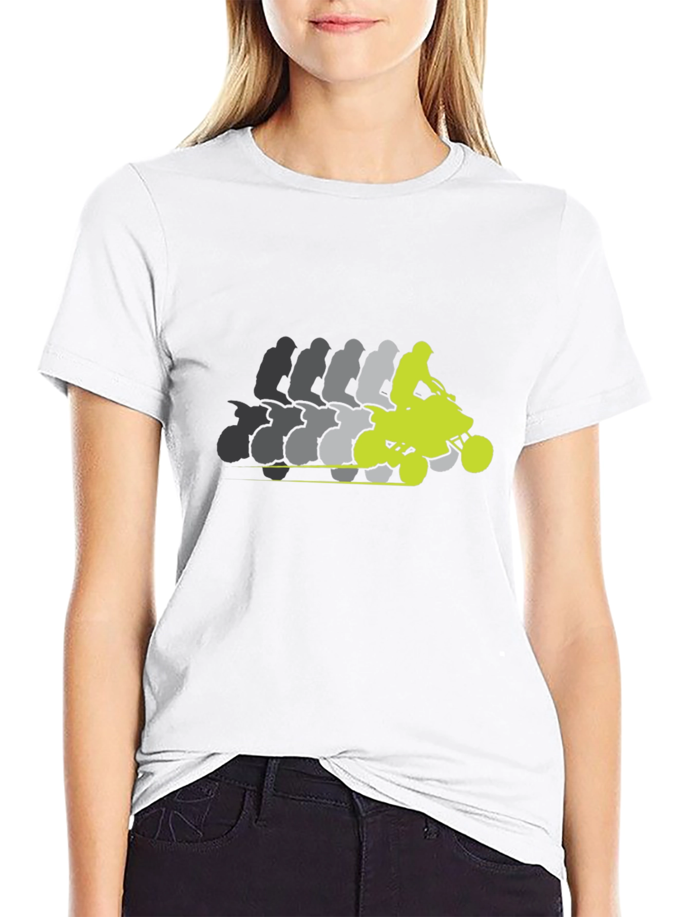 Black ATV Rider Graphic Tee