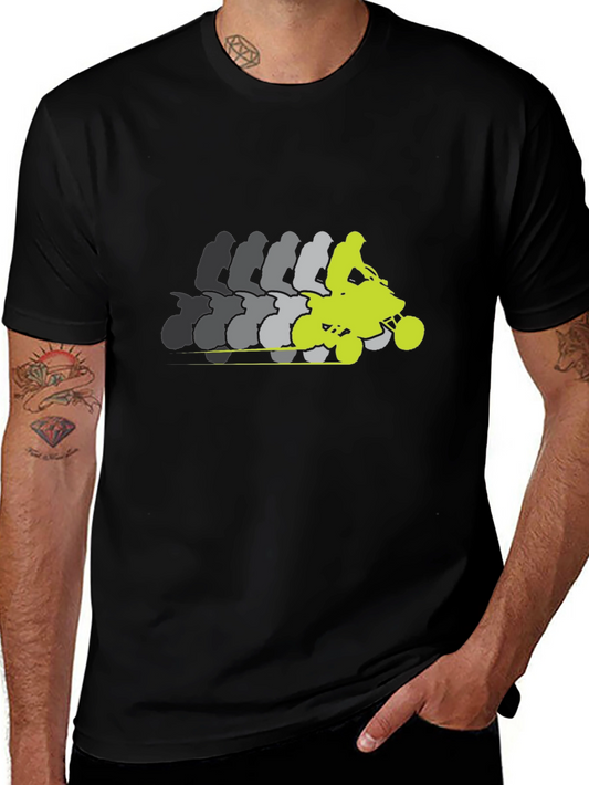 Black ATV Rider Graphic Tee