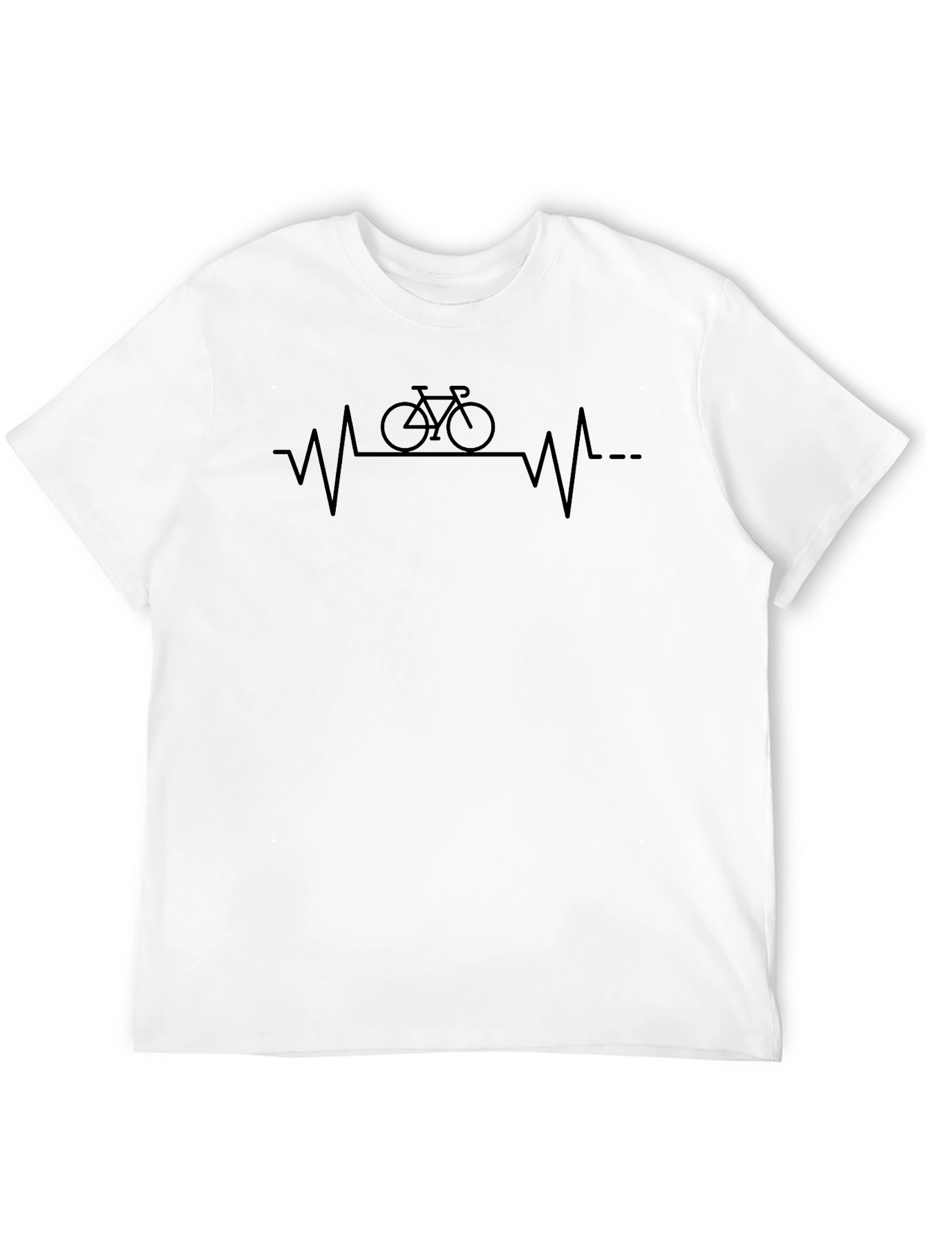 Cyclist Heartbeat Graphic Tee - Ride On!