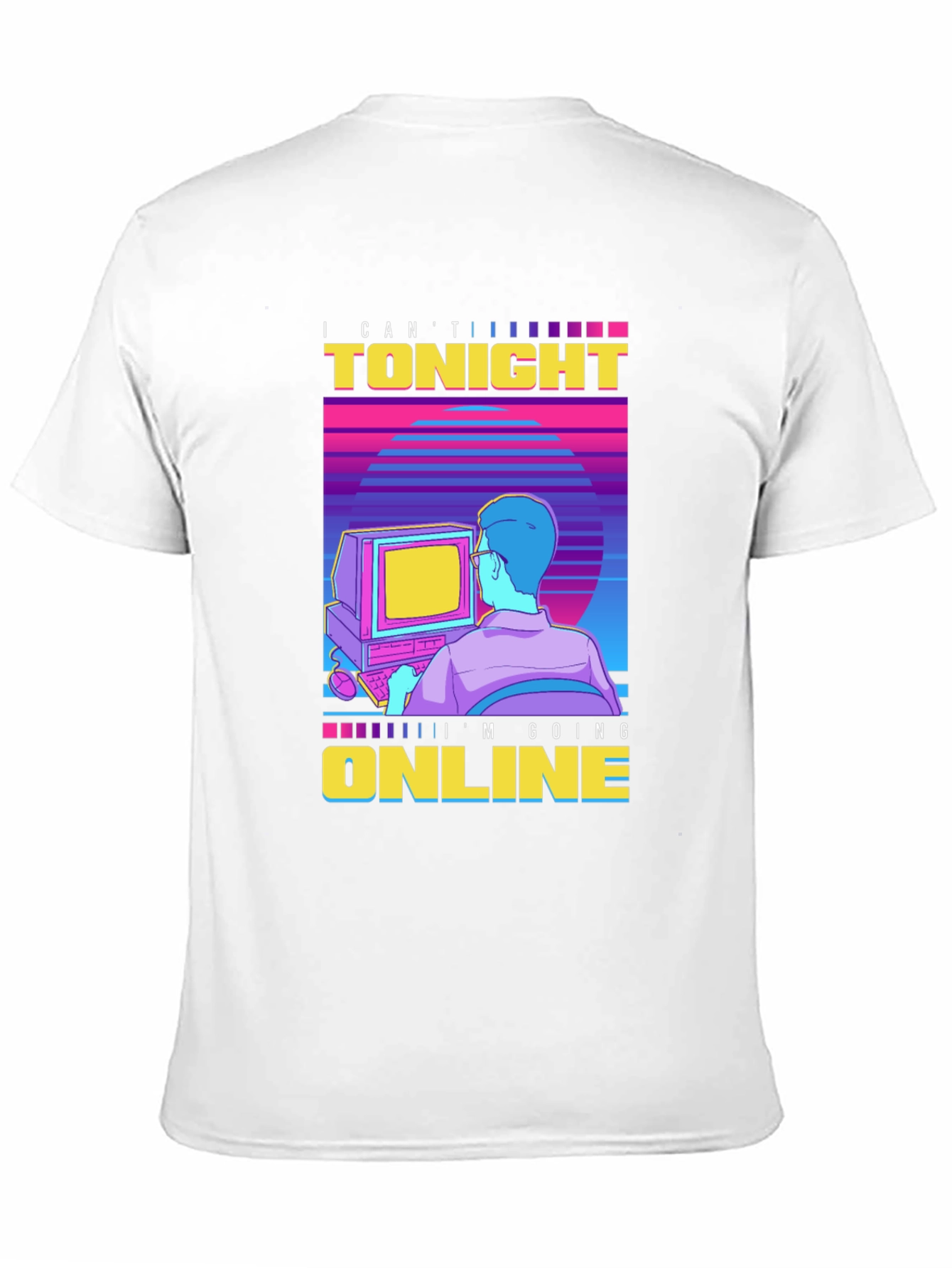 Retro Online Gamer T-Shirt - I Cant Tonight