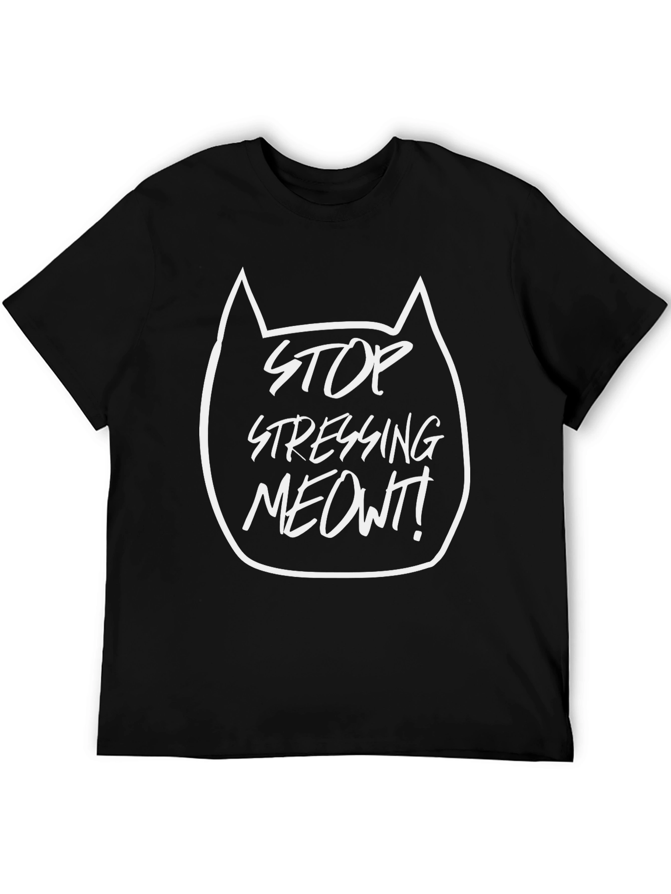 Stop Stressing Meowt! T-Shirt - Cat Lover Tee