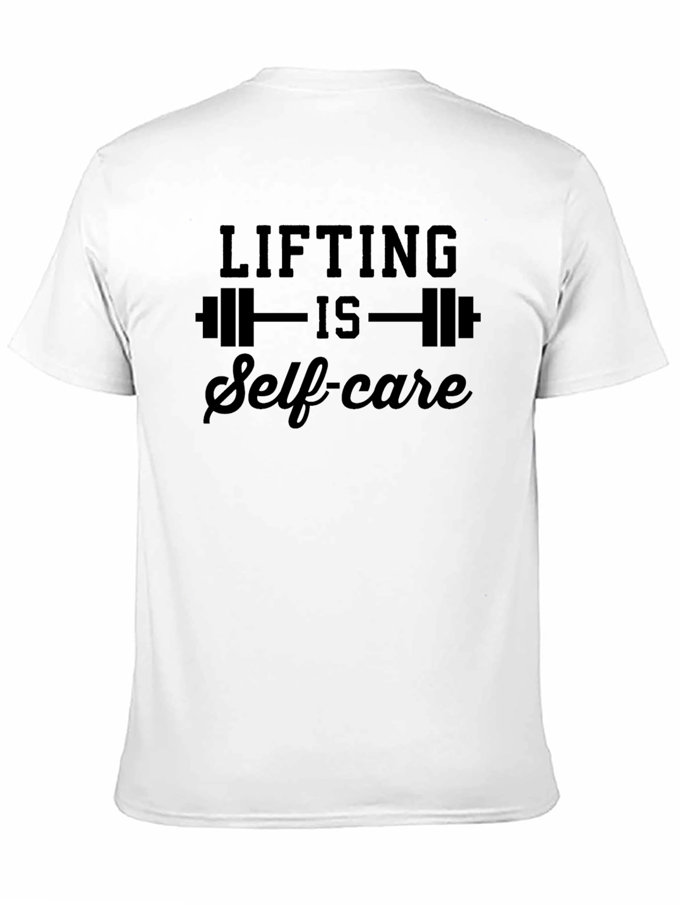 Lifting is Self-Care Black Graphic T-Shirt