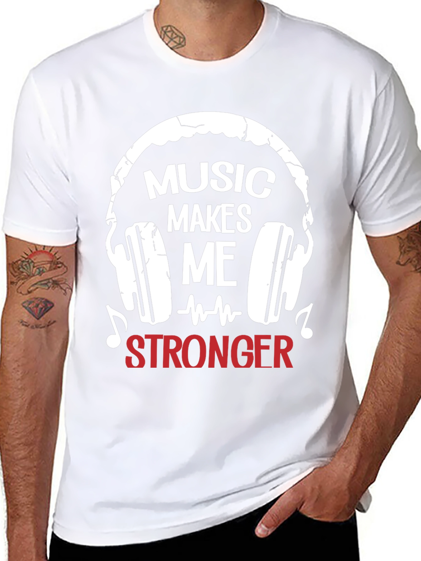 Music Makes Me Stronger Graphic Tee
