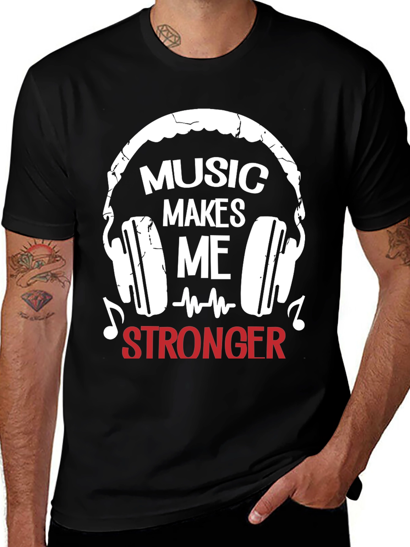 Music Makes Me Stronger Graphic Tee