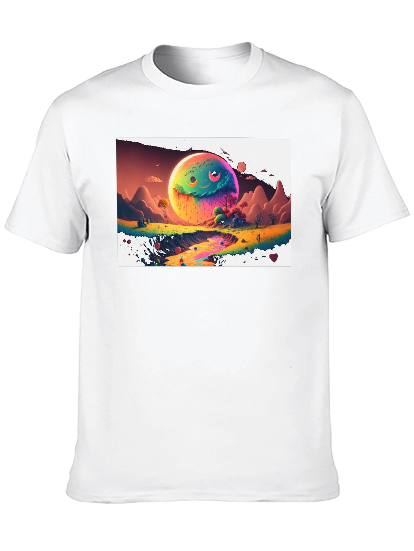 Psychedelic Planet Graphic Tee - Unique Design