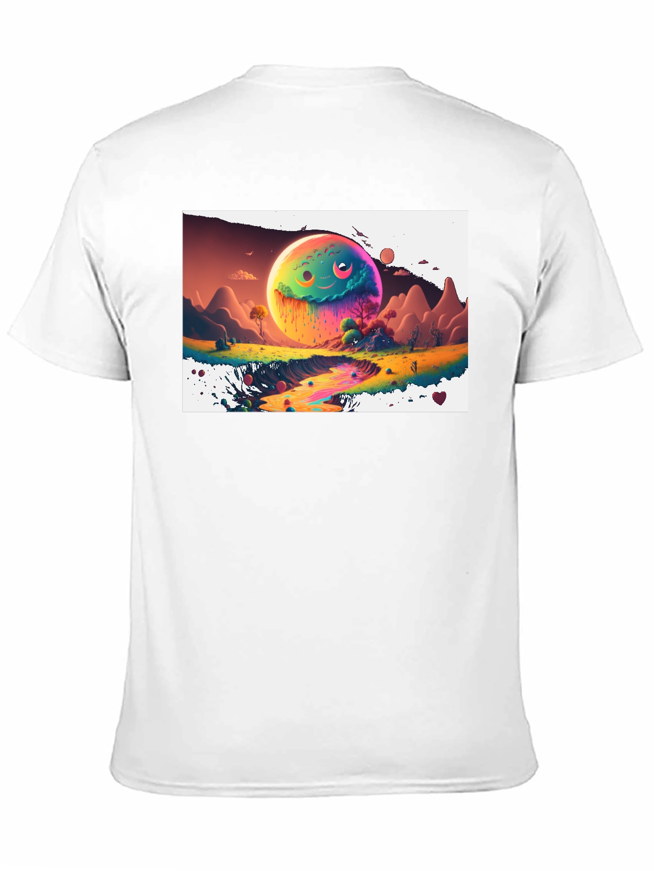 Psychedelic Planet Graphic Tee - Unique Design