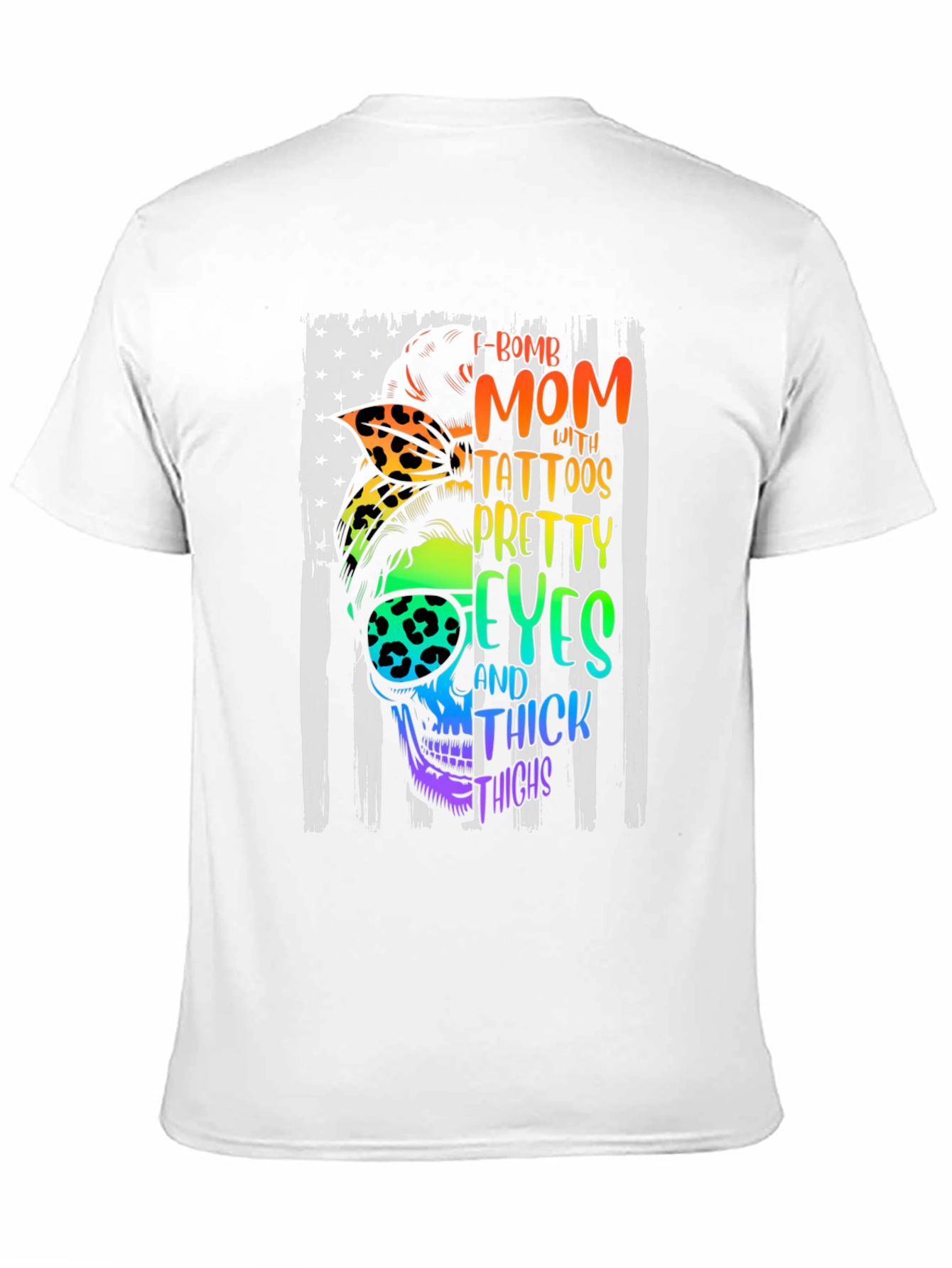 F-Bomb Mom Skull Graphic T-Shirt